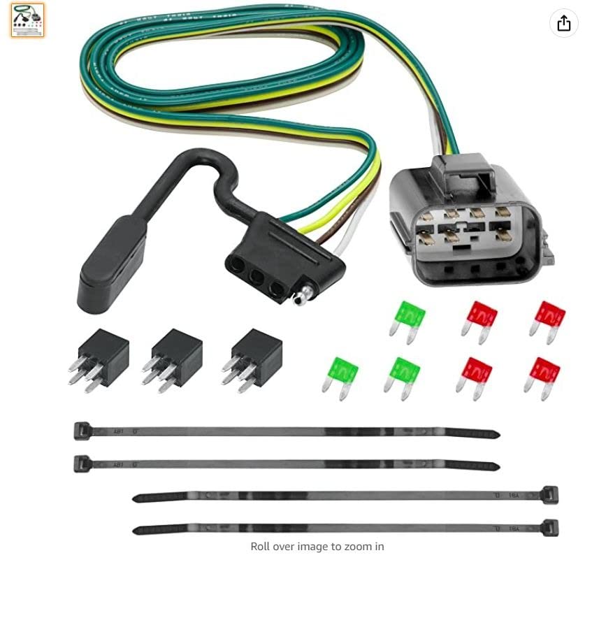Tekonsha 118270 Tow Custom Harness, 4-Way Flat, Compatible with Buick Enclave, Chevrolet Traverse and GMC Acadia, Acadia Limited customer photo 2
