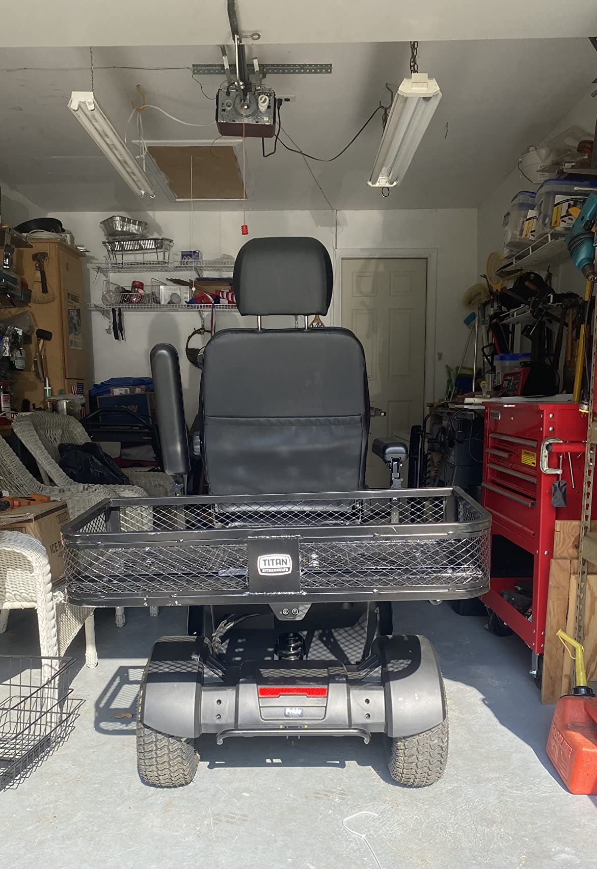Titan Ramps Universal ATV/UTV Front Cargo Basket Rack with 100 Pound Capacity and Steel Construction for Carrying Buckets, Coolers, or Gear customer photo 1