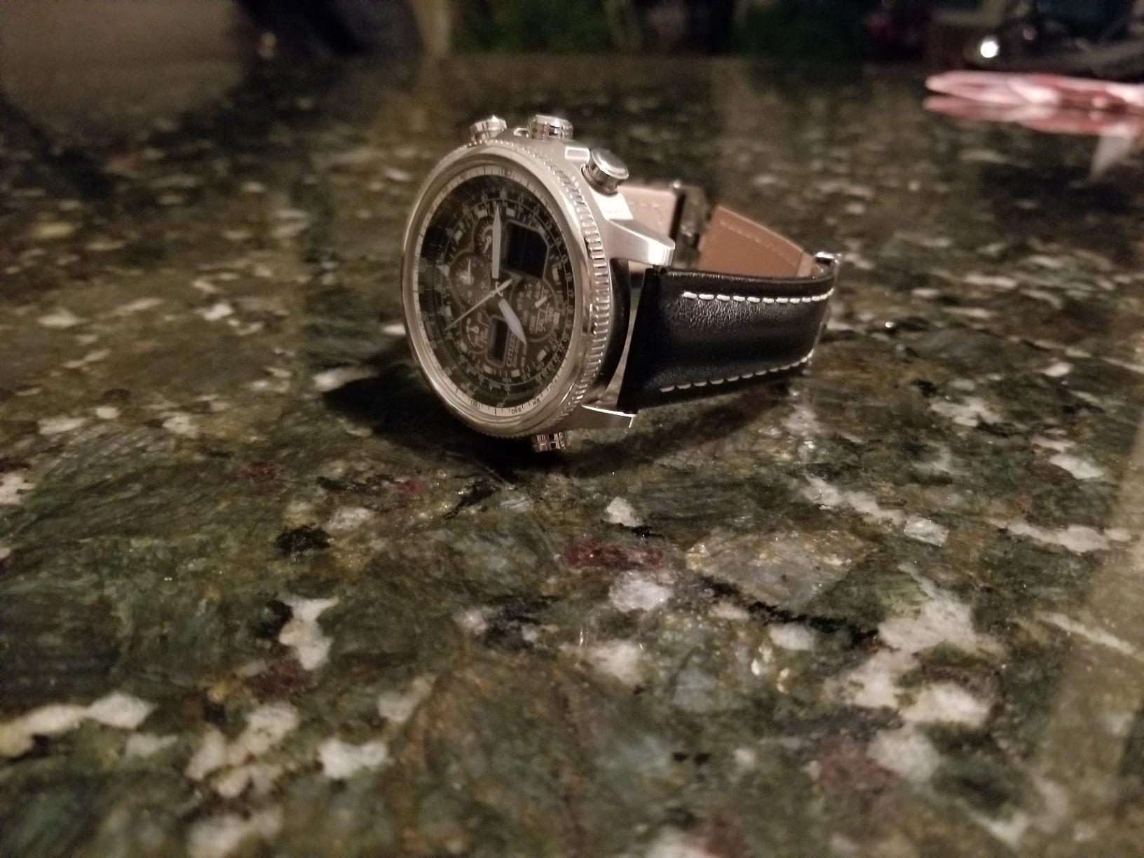 Citizen Men's Promaster Navihawk A-T Eco-Drive Pilot Watch, Atomic Timekeeping, Chronograph customer photo 1