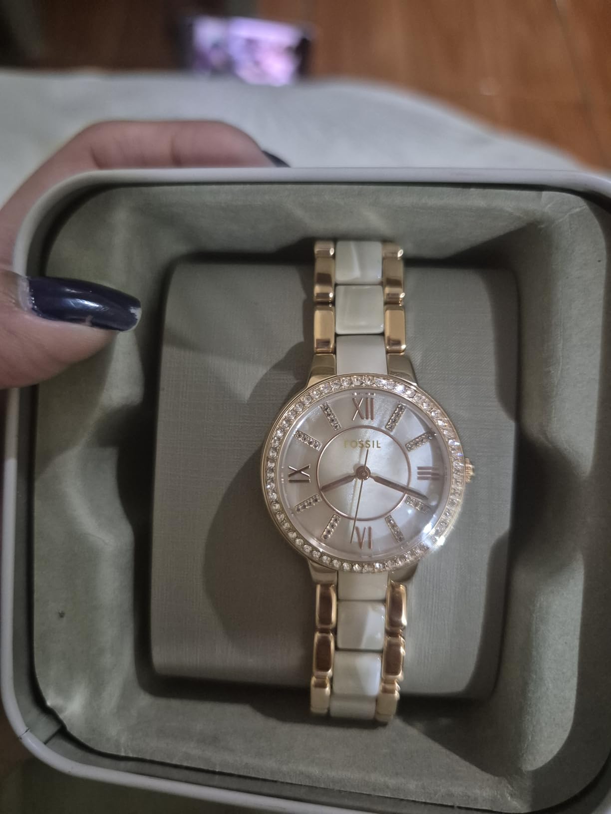 Fossil Women's Watch, Virginia Quartz Stainless Steel Three-Hand Watch for Women customer photo 2