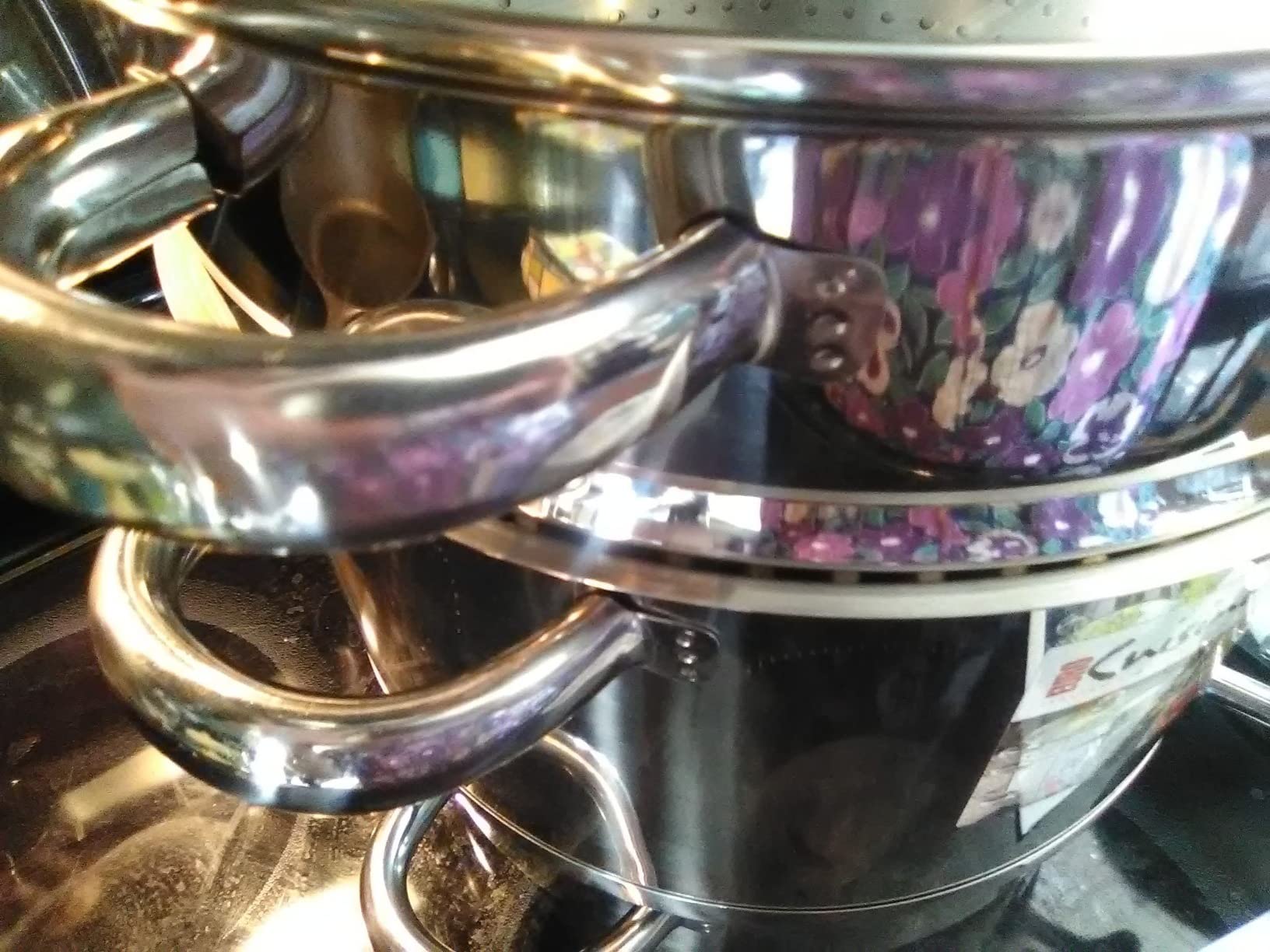 Euro Cuisine EC9500 Stove Top Steam Juicer, Stainless Steel Steam Juice Extractor, 5 Qt. Water Reservoir, 8 Qt. Juice Container with Spigot, 8 Qt. Steamer Basket, Glass Lid - Steam Juicer for Canning customer photo 1