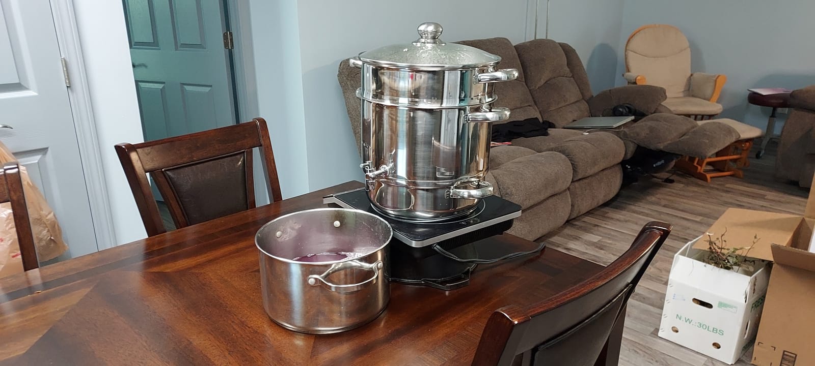 Euro Cuisine EC9500 Stove Top Steam Juicer, Stainless Steel Steam Juice Extractor, 5 Qt. Water Reservoir, 8 Qt. Juice Container with Spigot, 8 Qt. Steamer Basket, Glass Lid - Steam Juicer for Canning customer photo 2