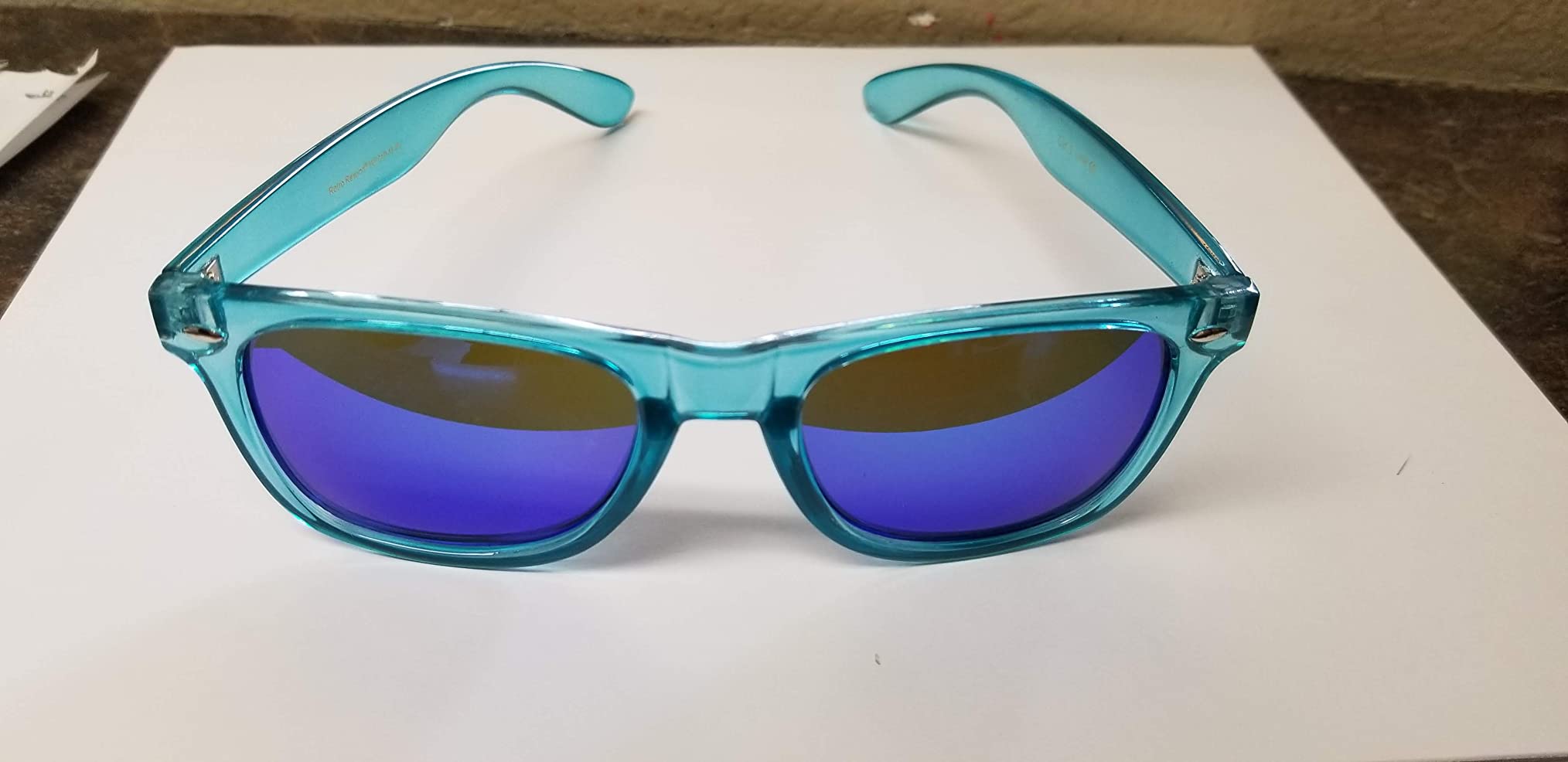 Retro Rewind Colorful Trendy 80s Mirrored Sunglasses for Women Men UV400 customer photo 1