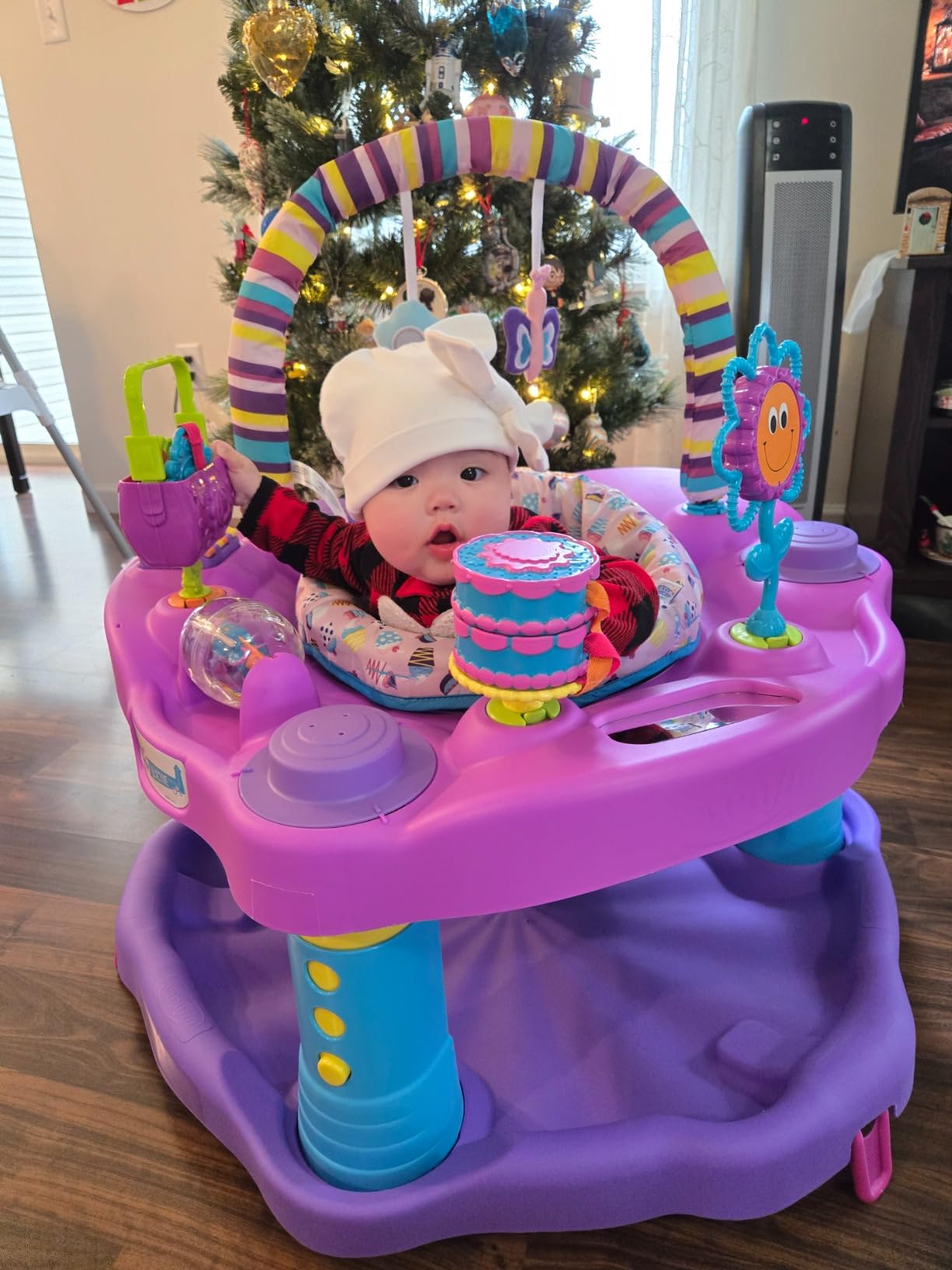Evenflo Exersaucer Bouncing Activity Saucer, Sweet Tea Party customer photo 1