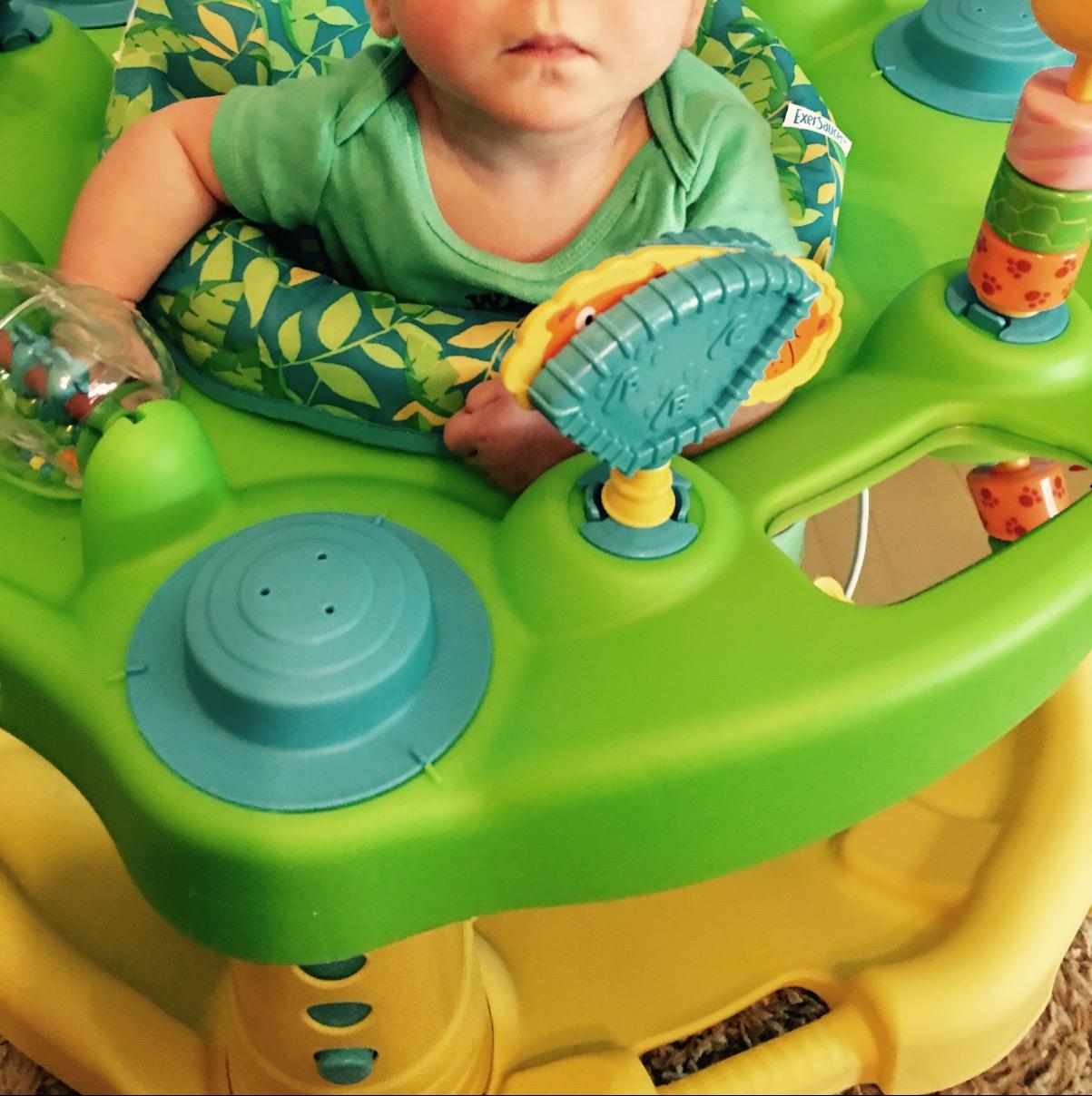 Evenflo Exersaucer Bouncing Activity Saucer, Sweet Tea Party customer photo 2