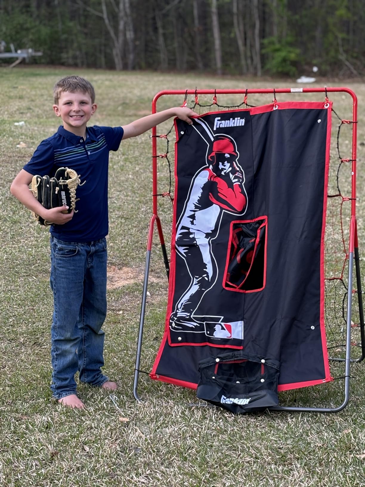 Franklin Sports Switch Hitter Rebounder + Pitching Target - 55 x 36 Inch customer photo 1