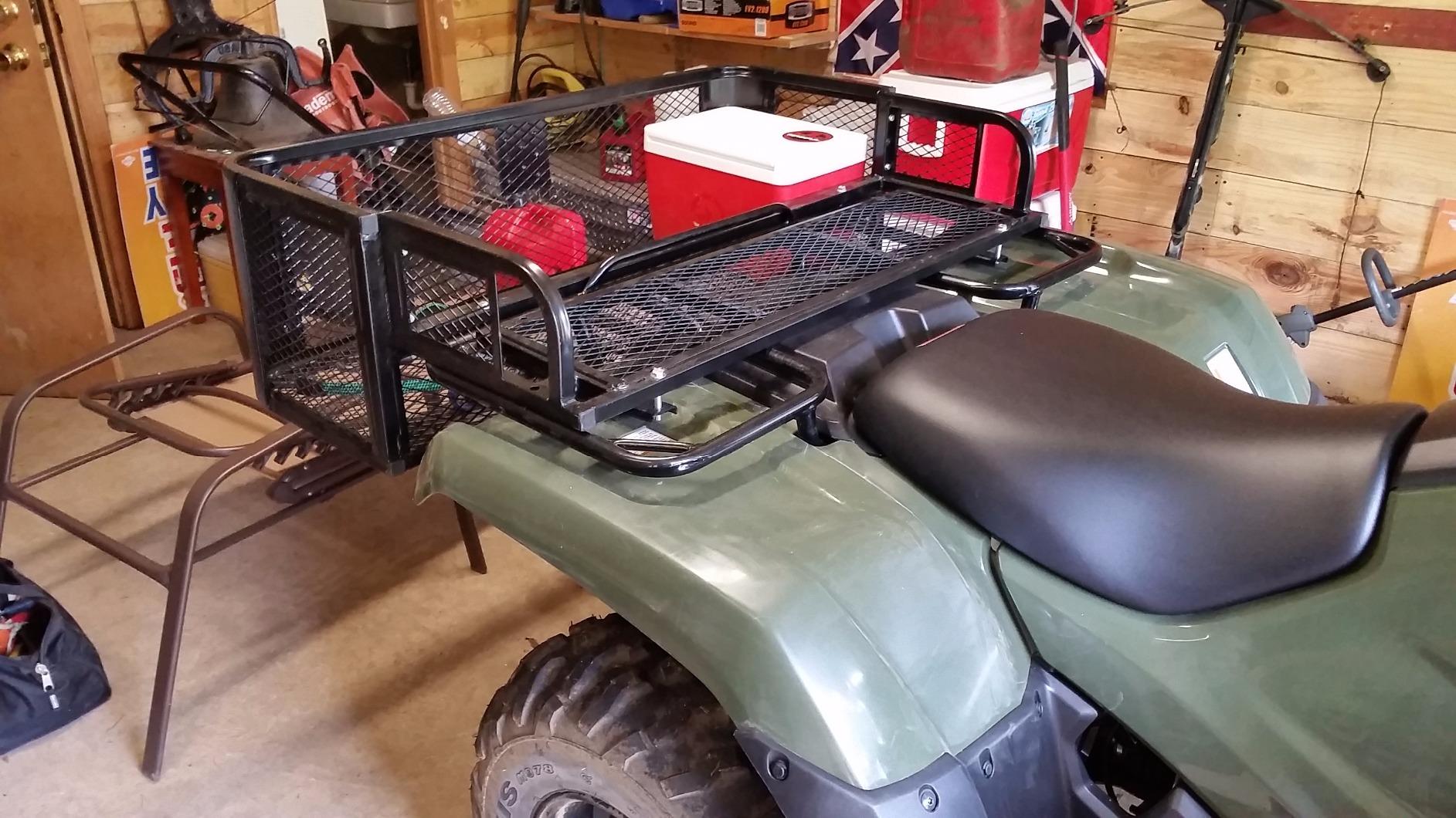 Rear ATV Cargo Carrier Basket, 150 lb Capacity, Titan Ramps customer photo 1