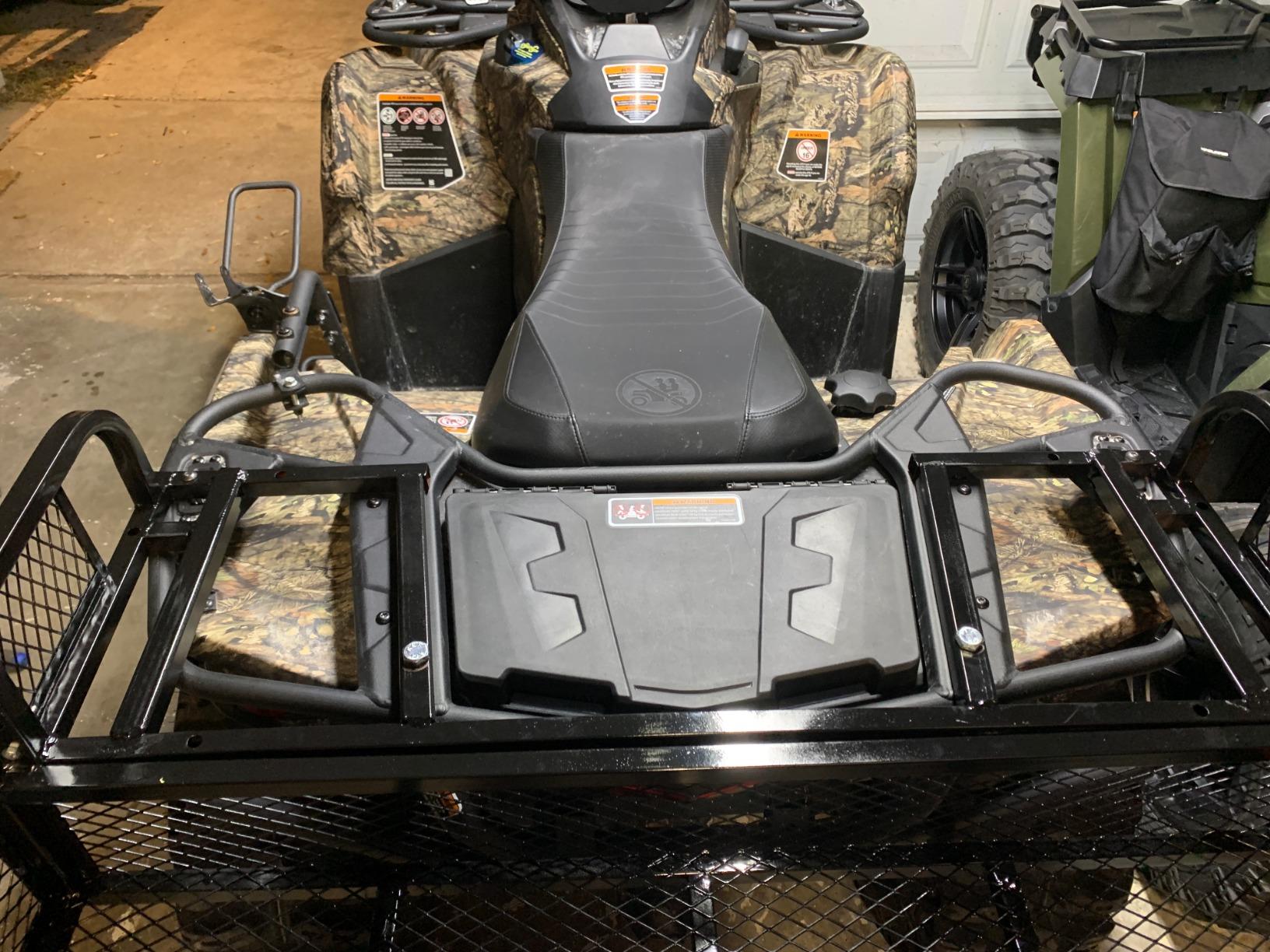 Rear ATV Cargo Carrier Basket, 150 lb Capacity, Titan Ramps customer photo 2