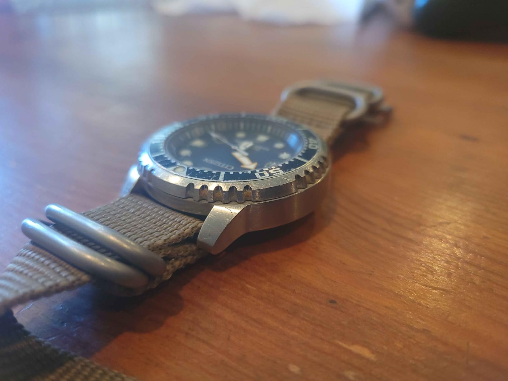 CITIZEN Promaster Dive Eco-Drive Watch, 3-Hand Date, ISO Certified, Luminous Hands and Markers, Rotating Bezel customer photo 2
