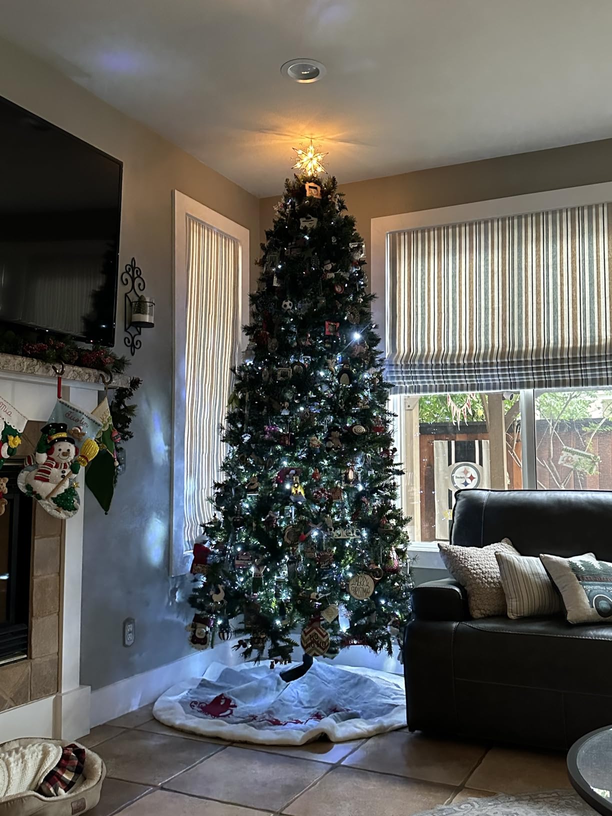 Kurt Adler 10-Light 6-Point Capiz Star Treetop with Scroll Design customer photo 1