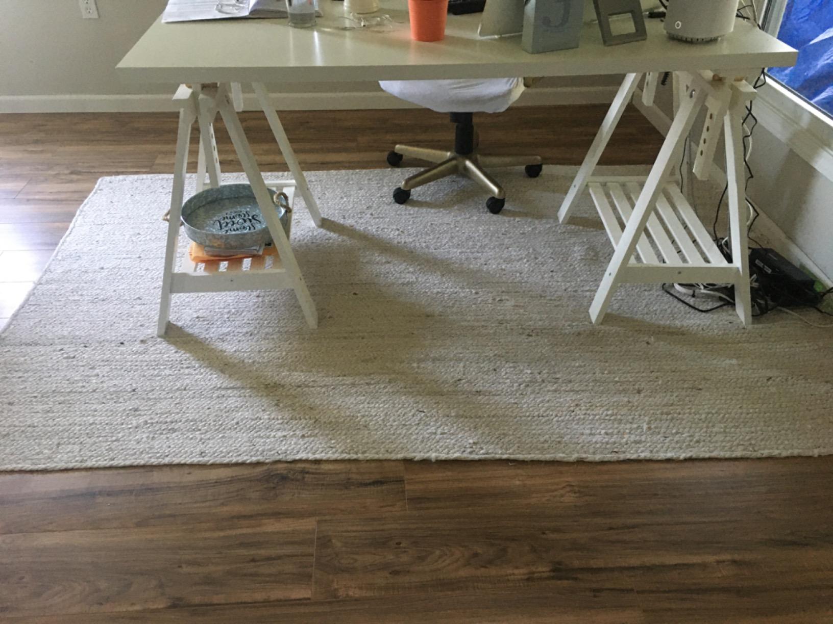 nuLOOM Rigo Natural Solid Flatweave Area Rug, 6' x 9' customer photo 1