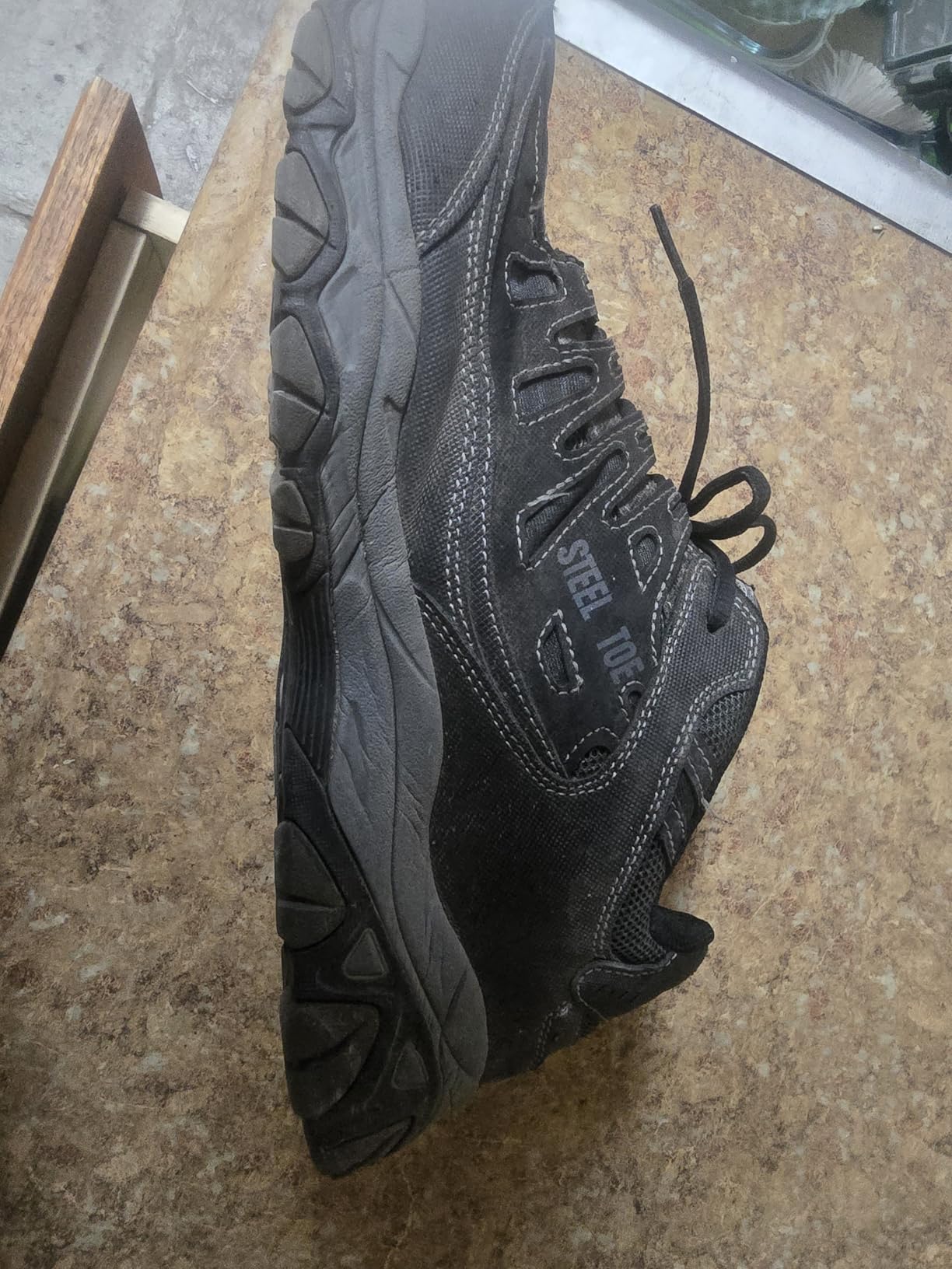 Skechers Men's Cankton Steel Toe Lace Up | Walking, Slip-ins, Max Cushioning, Glide-Step, Air-Cooled Goga Mat, Machine Washable customer photo 2