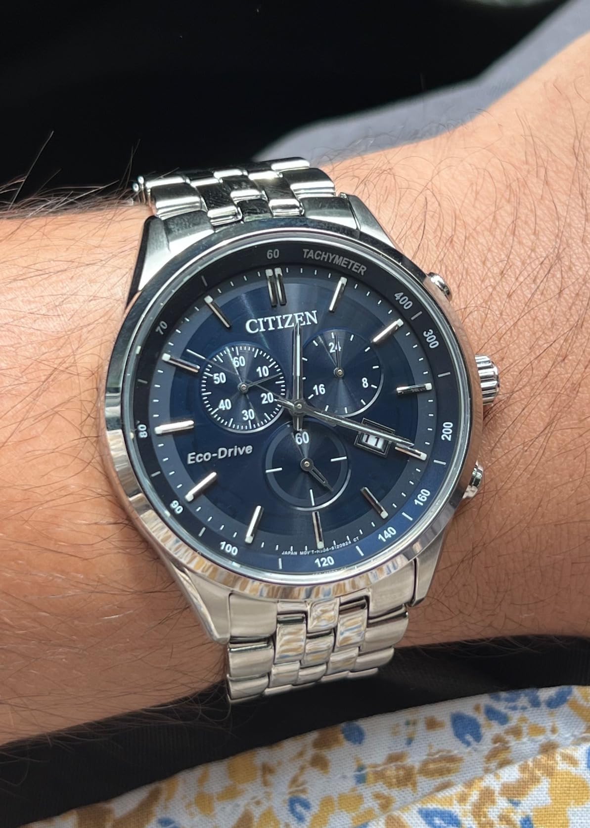 Citizen Men's Classic Corso Eco-Drive Watch, Chronograph, 12/24 Hour Time, Date, Sapphire Crystal customer photo 2