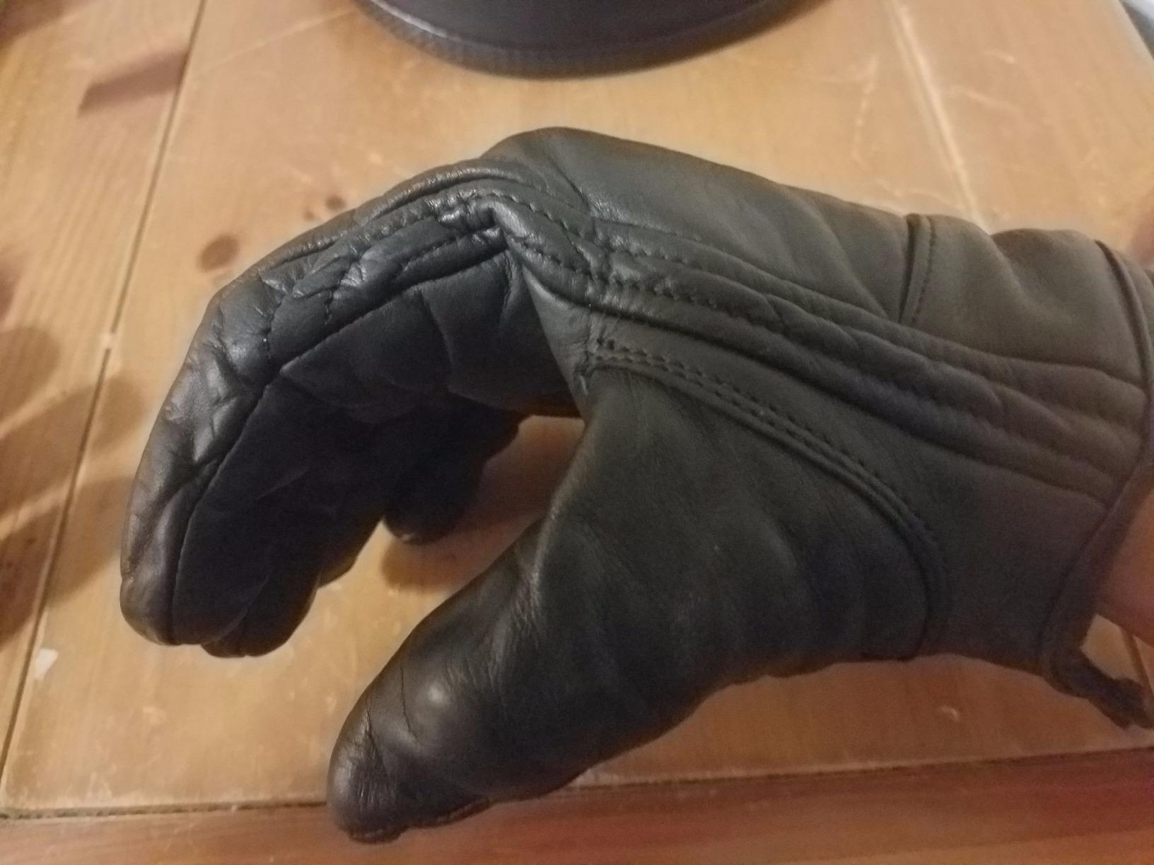 Men's Leather Cruising Gloves w/Clean Look, Gel Palm - Great for Riding or Driving customer photo 2