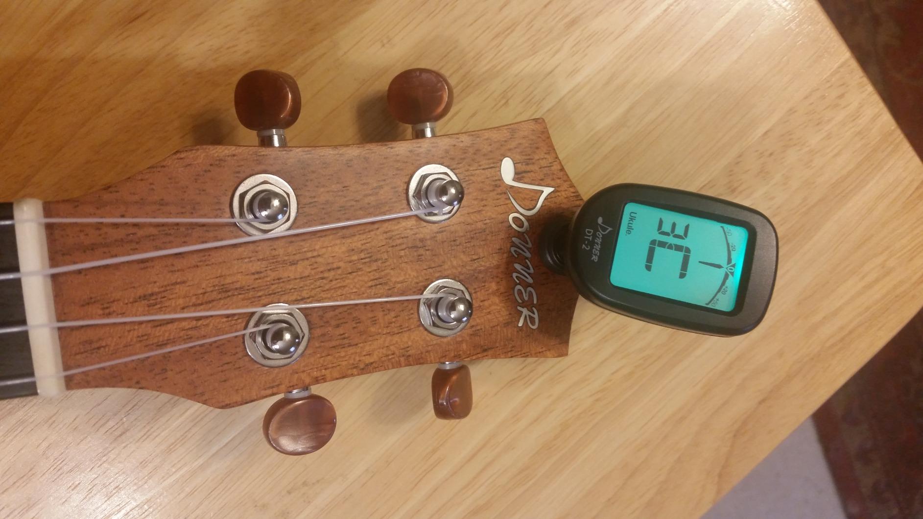 Donner Guitar Tuner Clip on-Accurate Chromatic,Acoustic Guitar Bass Violin Ukulele Tuner DT-2 customer photo 1