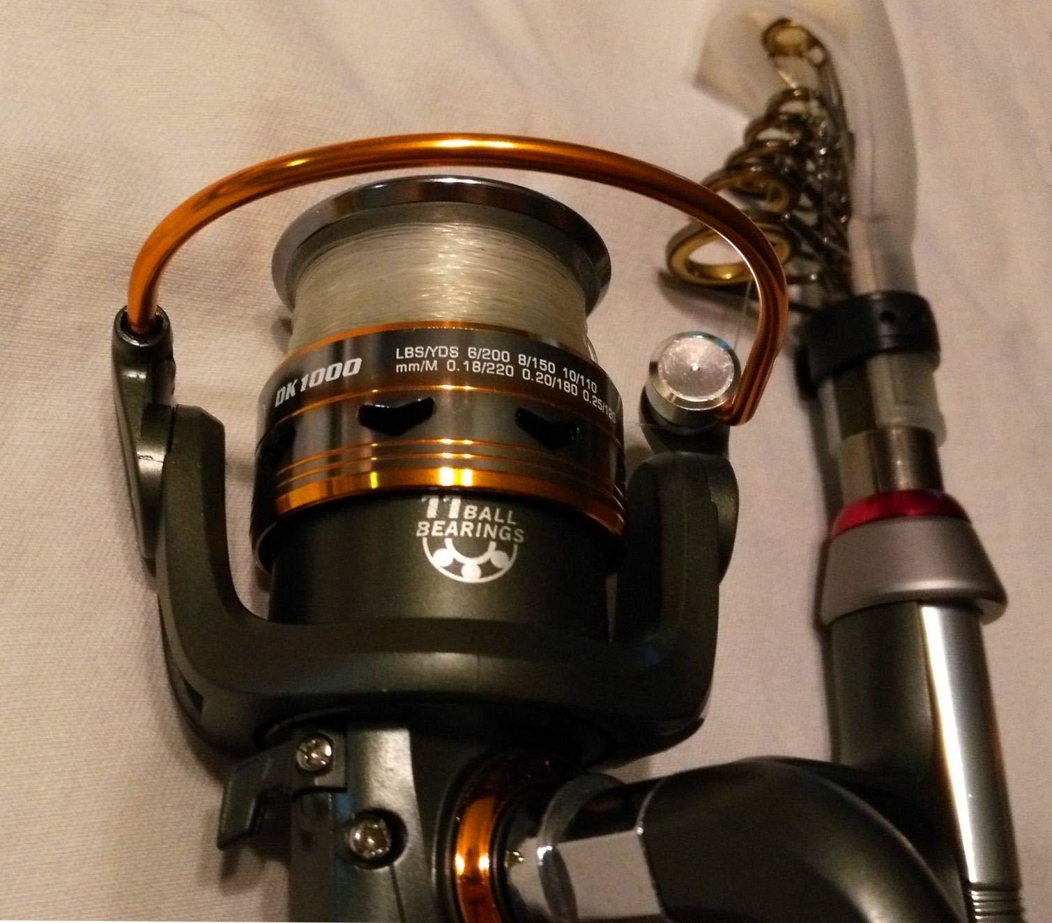Sougayilang Spinning Fishing Reels with Left/Right Interchangeable Collapsible Wood Handle Powerful Metal Body 5.2:1/5.1:1 Gear Ratio Smooth 11BB for Inshore Boat Rock Freshwater Saltwater Fishing customer photo 2