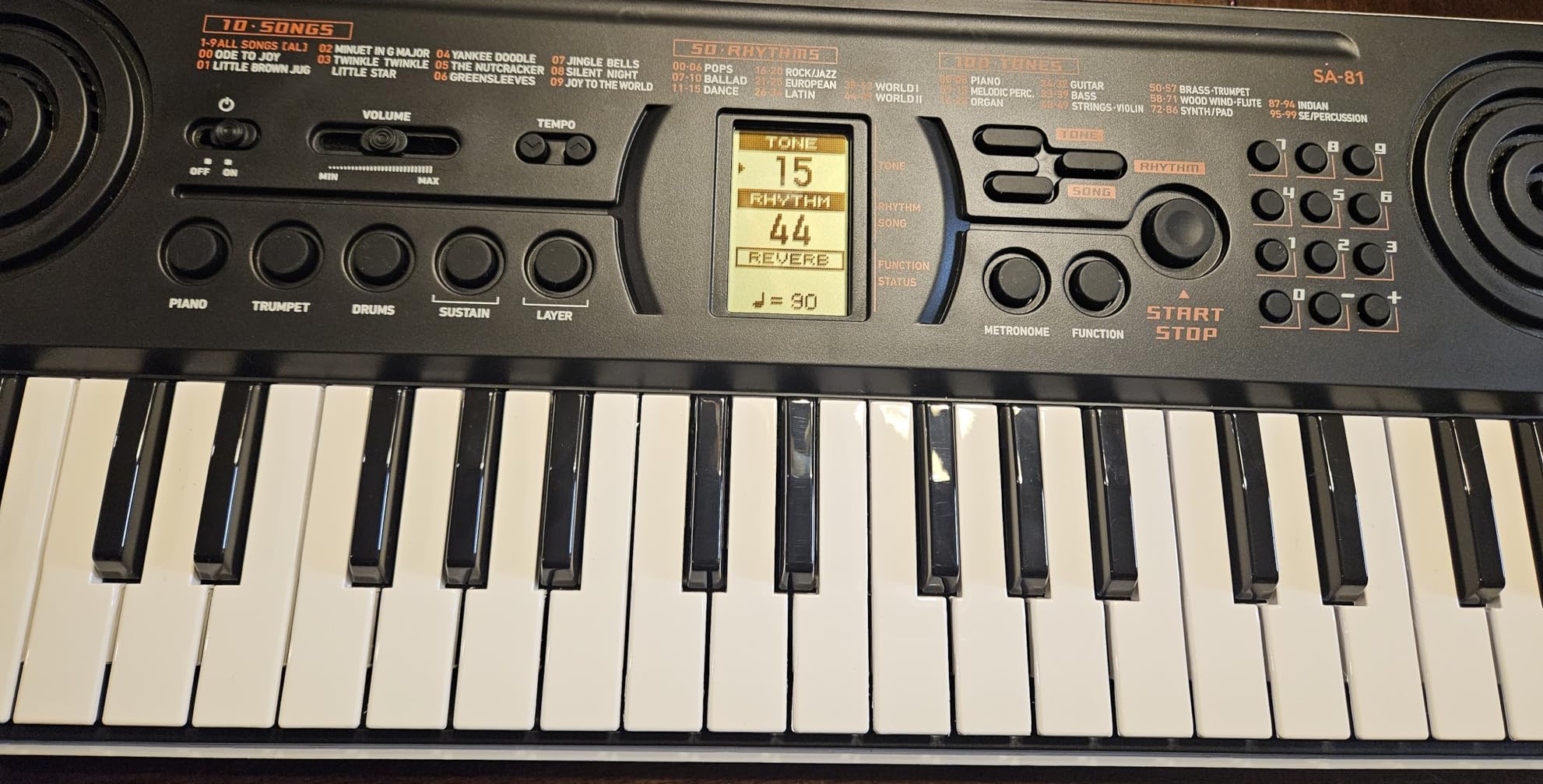 Casio Casiotone SA-81 Compact Keyboard | 100 Tones | 50 Rhythms customer photo 2