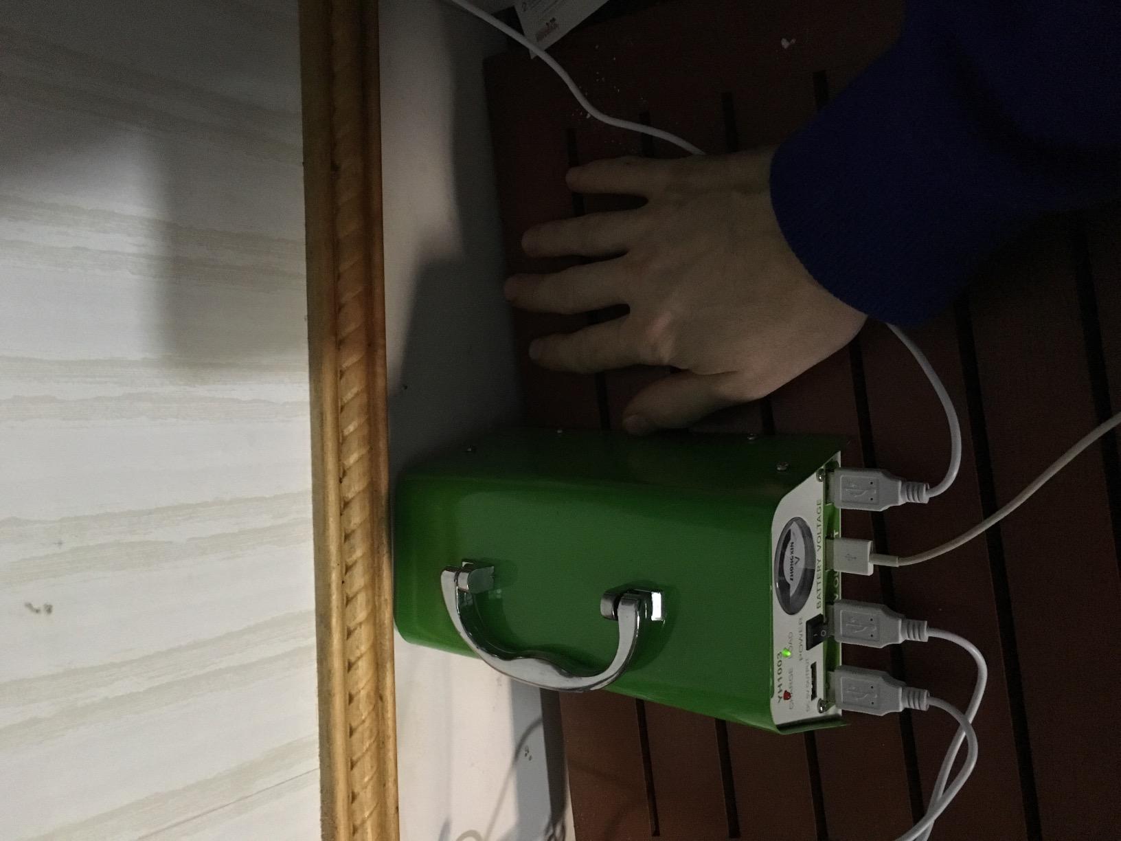 30W Solar Panel Kit 115WH Backup Battery with Phone Charger and AC to DC customer photo 1