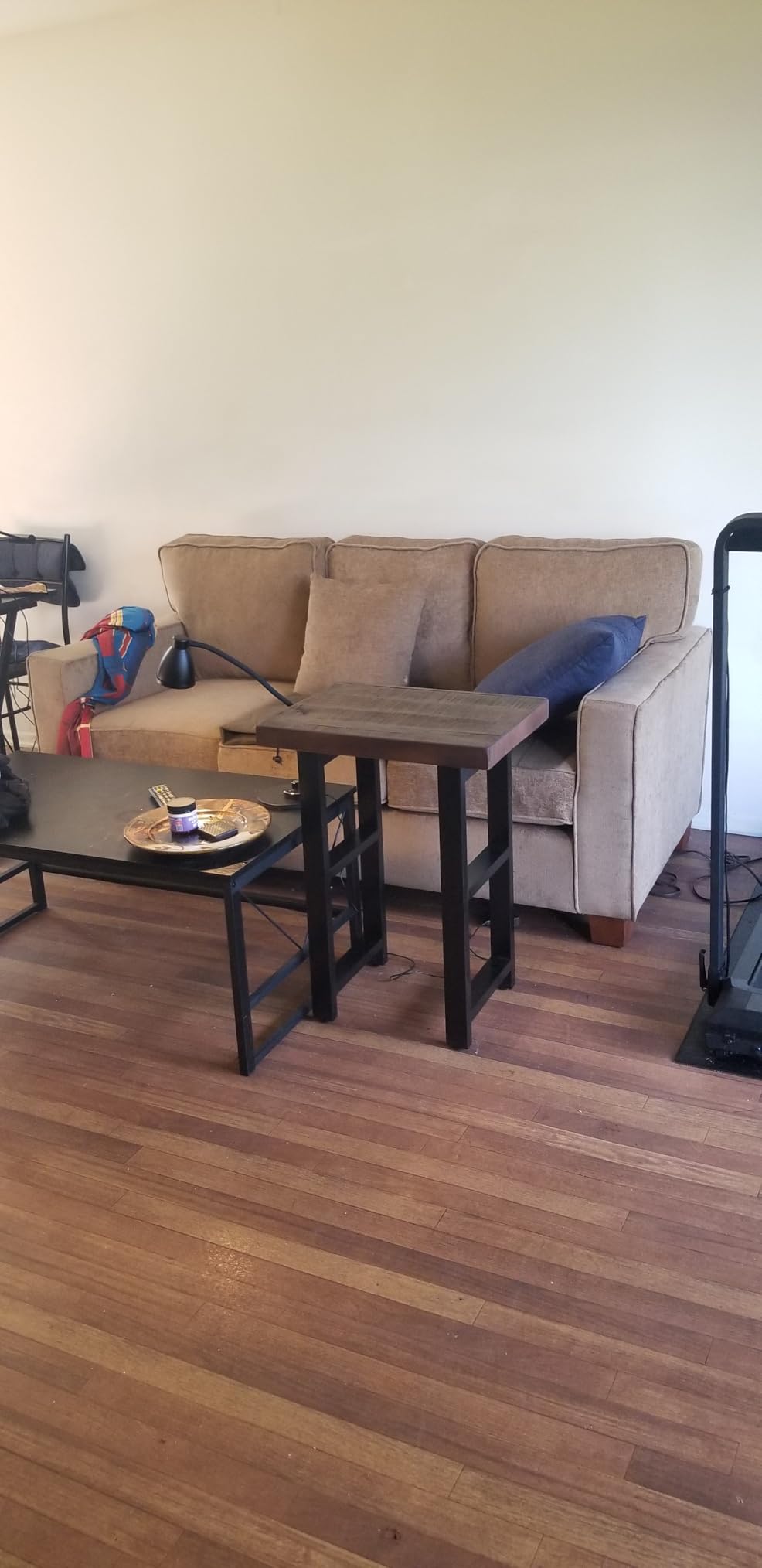 Alaterre Furniture Pomona Solid Wood 2-Tier End Table, Rustic Brown, 27” customer photo 1