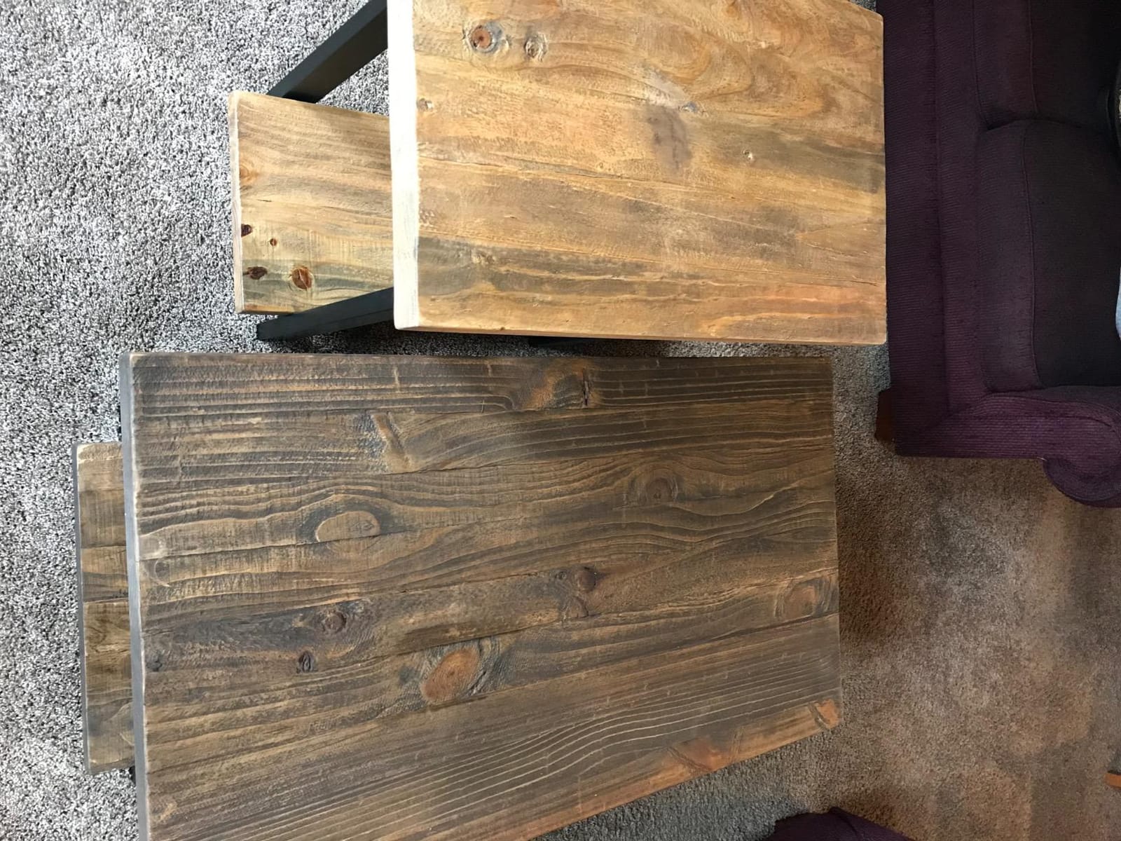 Alaterre Furniture Pomona Solid Wood 2-Tier End Table, Rustic Brown, 27” customer photo 2