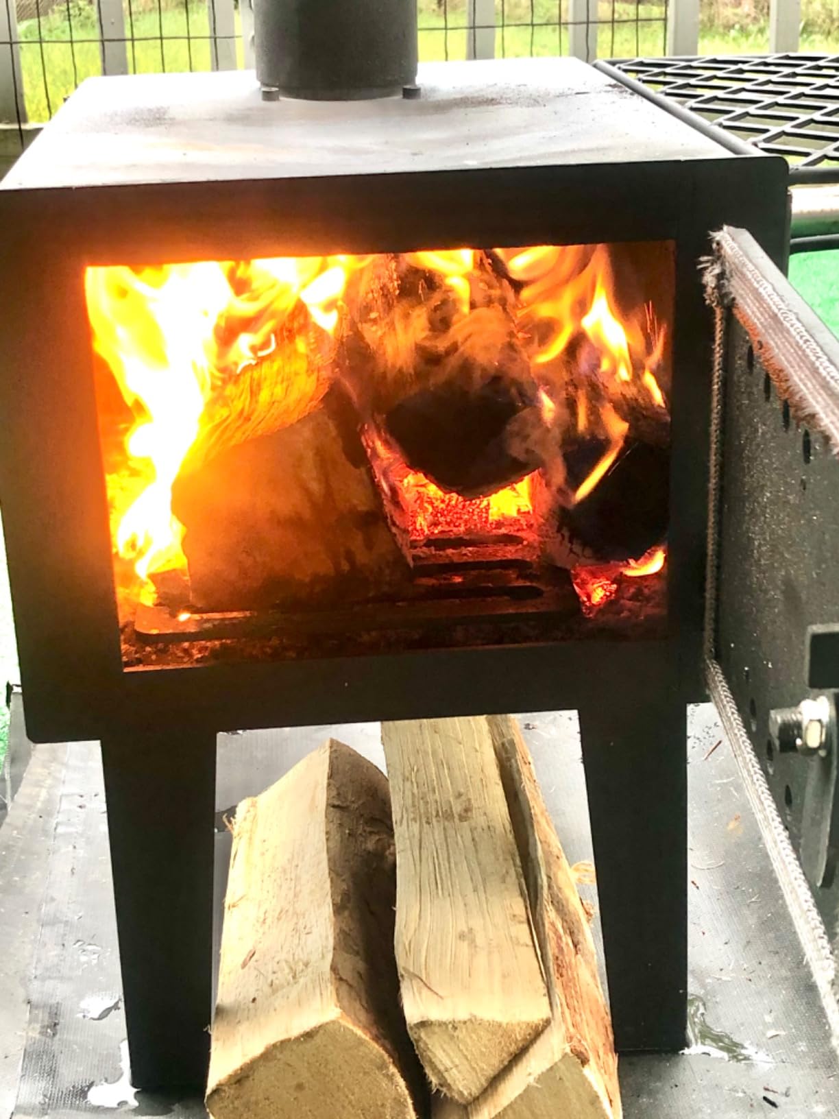 Guide Gear Outdoor Wood Burning Stove; Portable with Chimney Pipe for Cooking and Camping customer photo 2