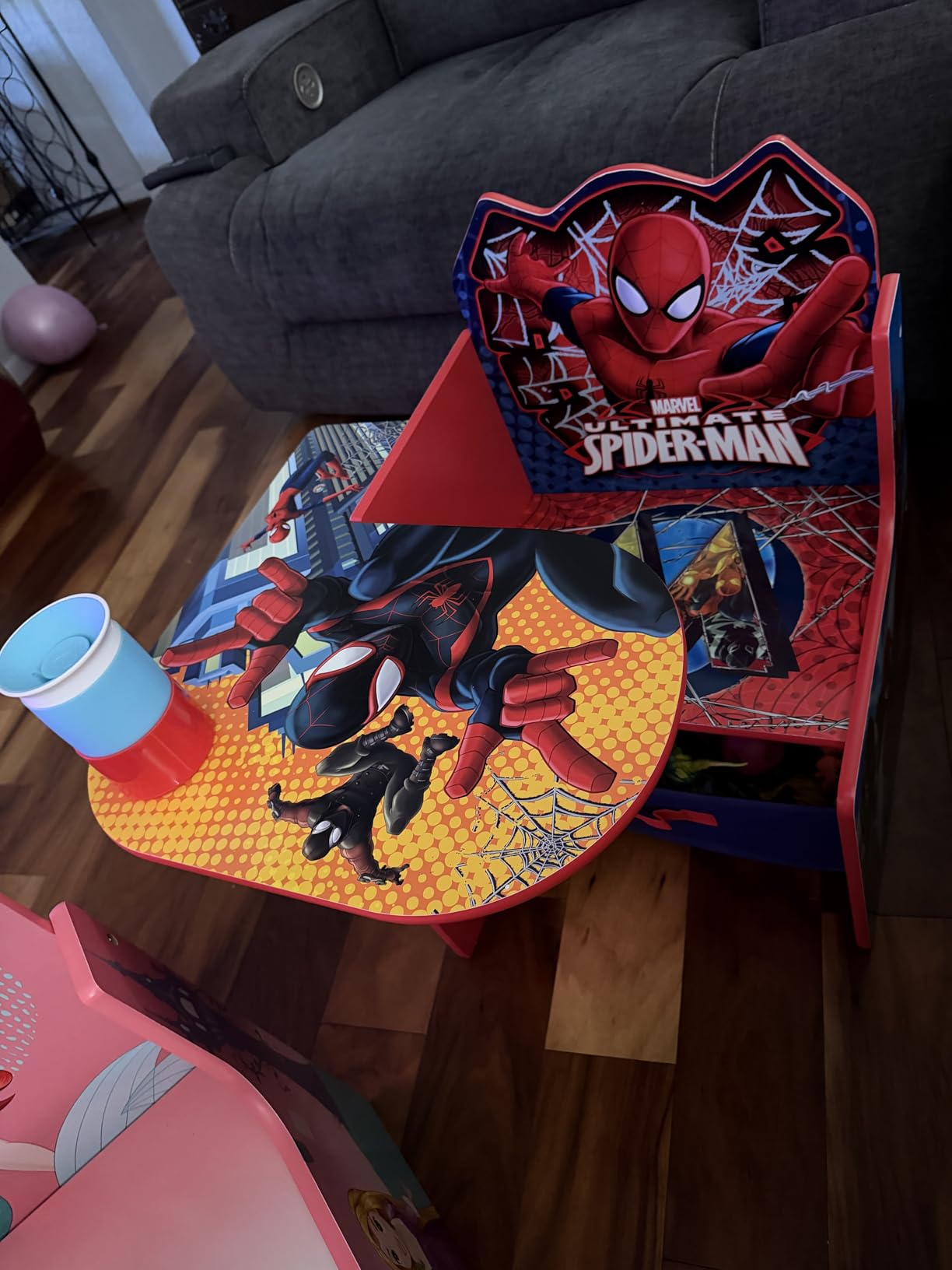 Delta Children Chair Desk With Storage Bin - Greenguard Gold Certified, Spider-Man customer photo 1