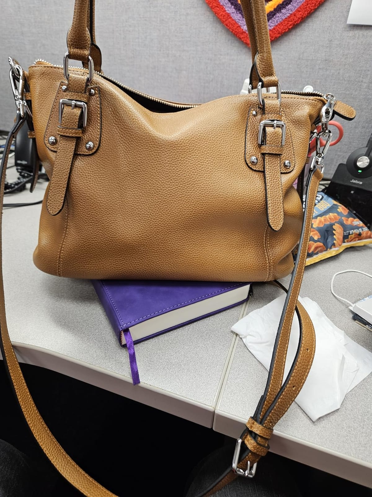 HESHE Leather Purses and Handbag for Women Shoulder Bag Tote Top Handle Bag customer photo 1