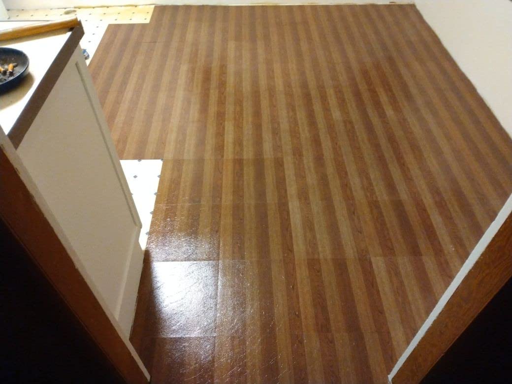 Tivoli Peel & Stick Vinyl Floor Tiles, 45-Pack, 12 x 12 in, Oak customer photo 1