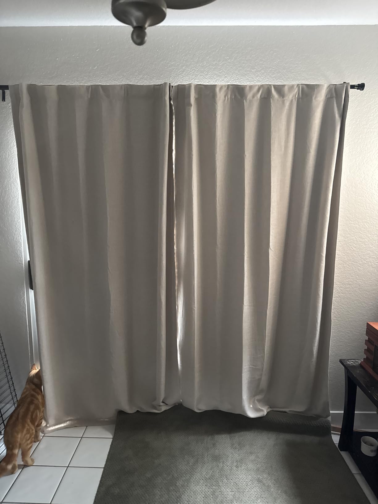 NICETOWN Grommet Top Thermal Insulated Solid Room Darkening Curtain / Drape for Sliding Door, Patio Door Curtain Panel (One Panel,W100