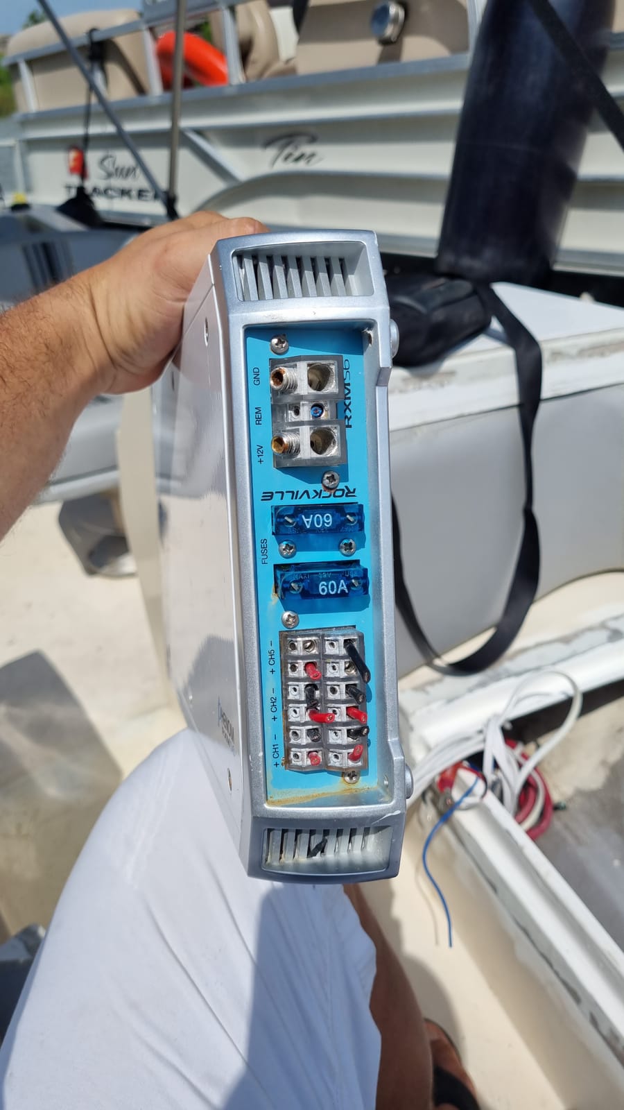 Rockville RXM-S6 Marine/Boat 6 Channel Amplifier with PA Microphone customer photo 2