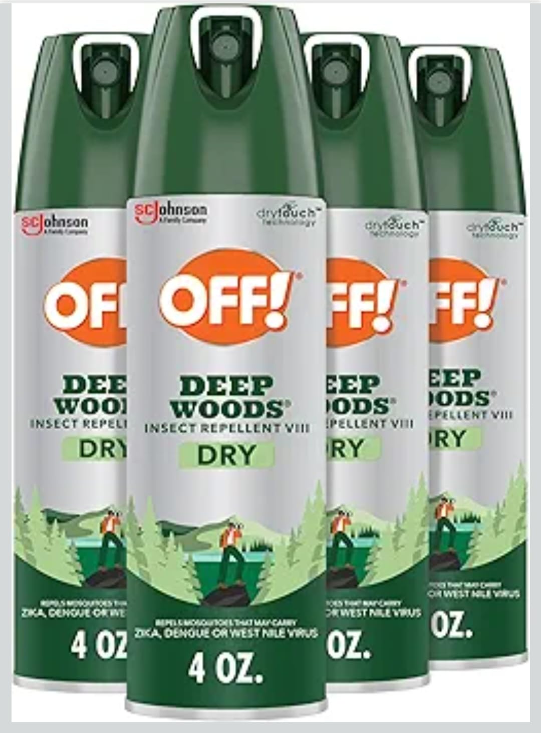 OFF! Deep Woods Dry Insect & Mosquito Repellent Bug Spray, 4 oz, (2-Pack) customer photo 1