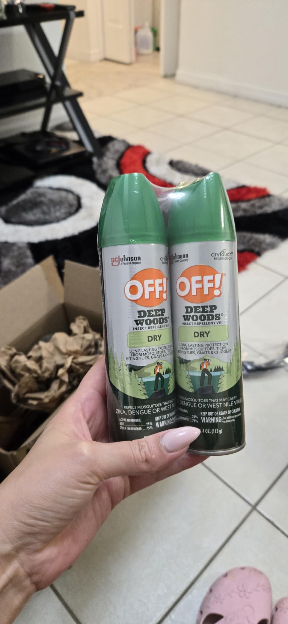 OFF! Deep Woods Dry Insect & Mosquito Repellent Bug Spray, 4 oz, (2-Pack) customer photo 2
