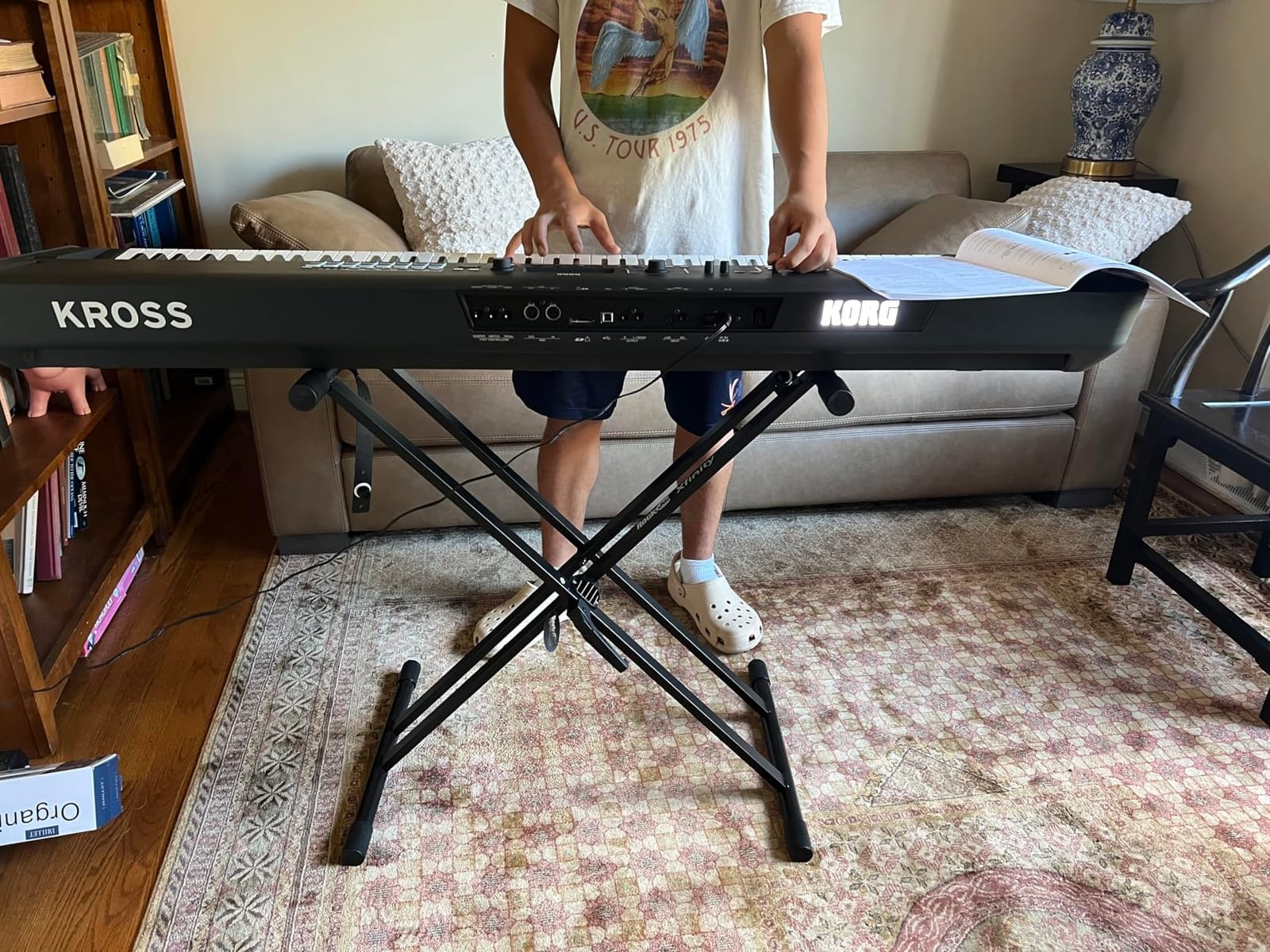 RockJam Xfinity Double X Keyboard Stand, Pre-Assembled & Adjustable customer photo 1