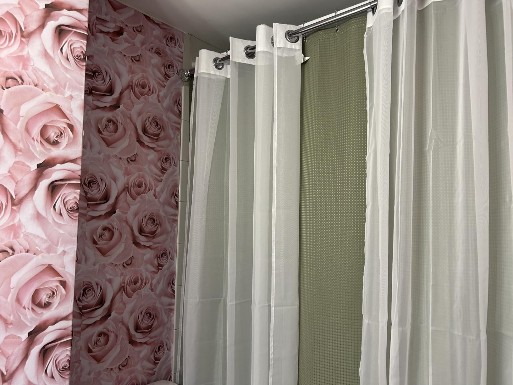 NICETOWN White Sheer Curtains 84 inches Long - Home Decoration Grommet Airy & Lightweight Elegant Window Treatments with Light Filtering for Bedroom/Living Room (2 Panels, W54 x L84) customer photo 2