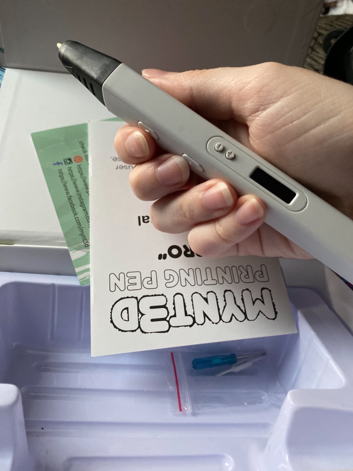 MYNT3D Professional Printing 3D Pen with OLED Display customer photo 1