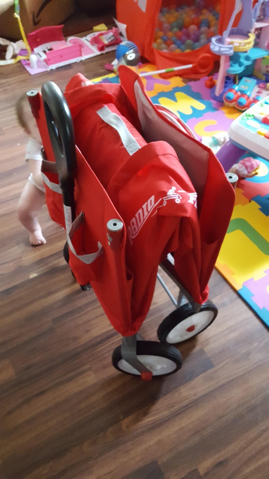 Radio Flyer 3-in-1 EZ Fold Wagon with Canopy, for Kids 1.5+, UV Shade customer photo 2