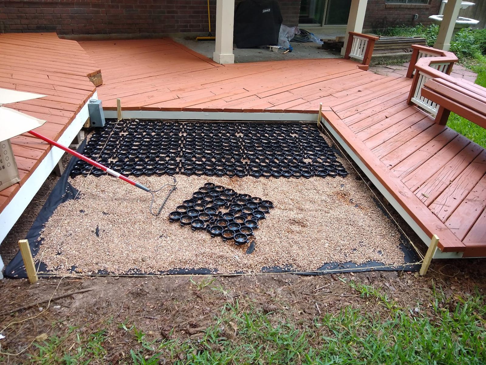 TRUEGRID | PRO LITE Permeable Paver | Driveway, Grass, Shed Base, Patio, RV Pad, Gravel, DIY Outdoor | 120,000 lb Load Class | All-Weather | Easy Install | Pack of 18 (72 Square Feet) customer photo 1