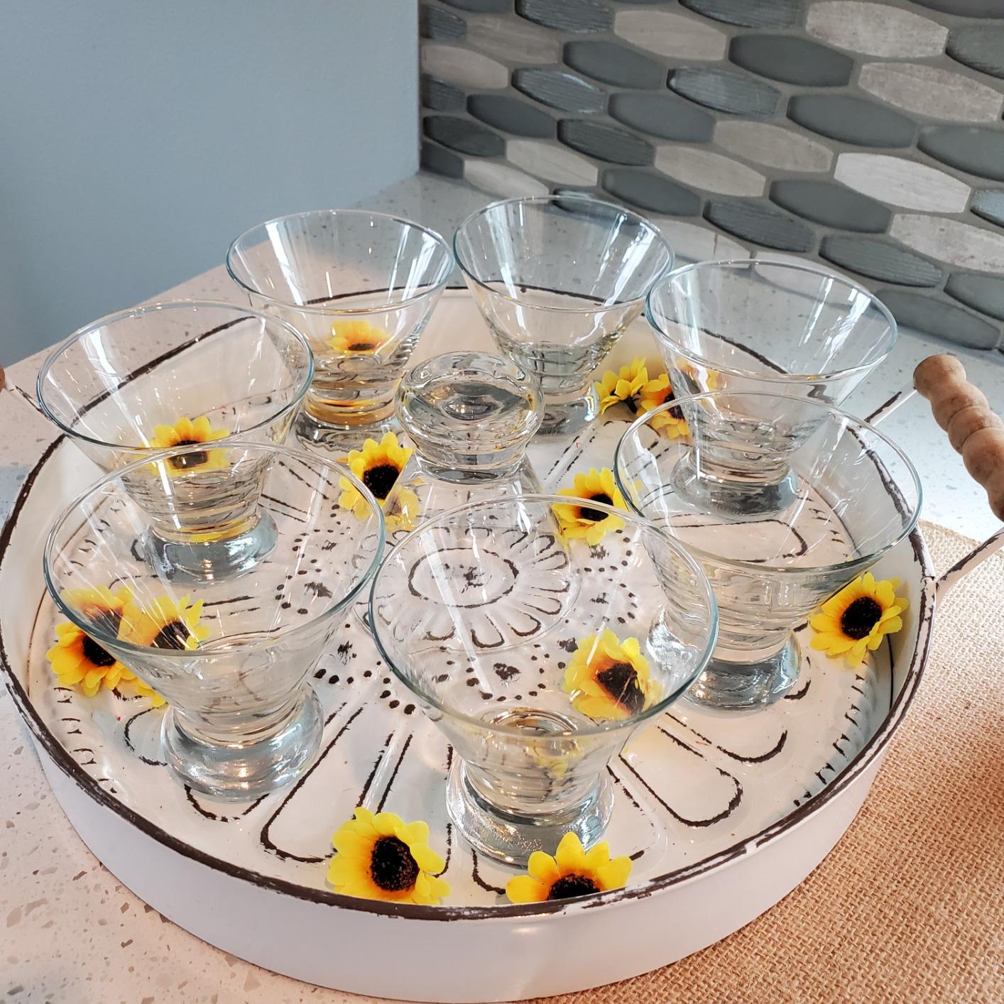Libbey Cosmopolitan Stemless Martini Glasses, 8.25 Oz Dishwasher Safe Martini Glasses Set of 4, Martini Cups Set for Wedding Registries and More customer photo 1