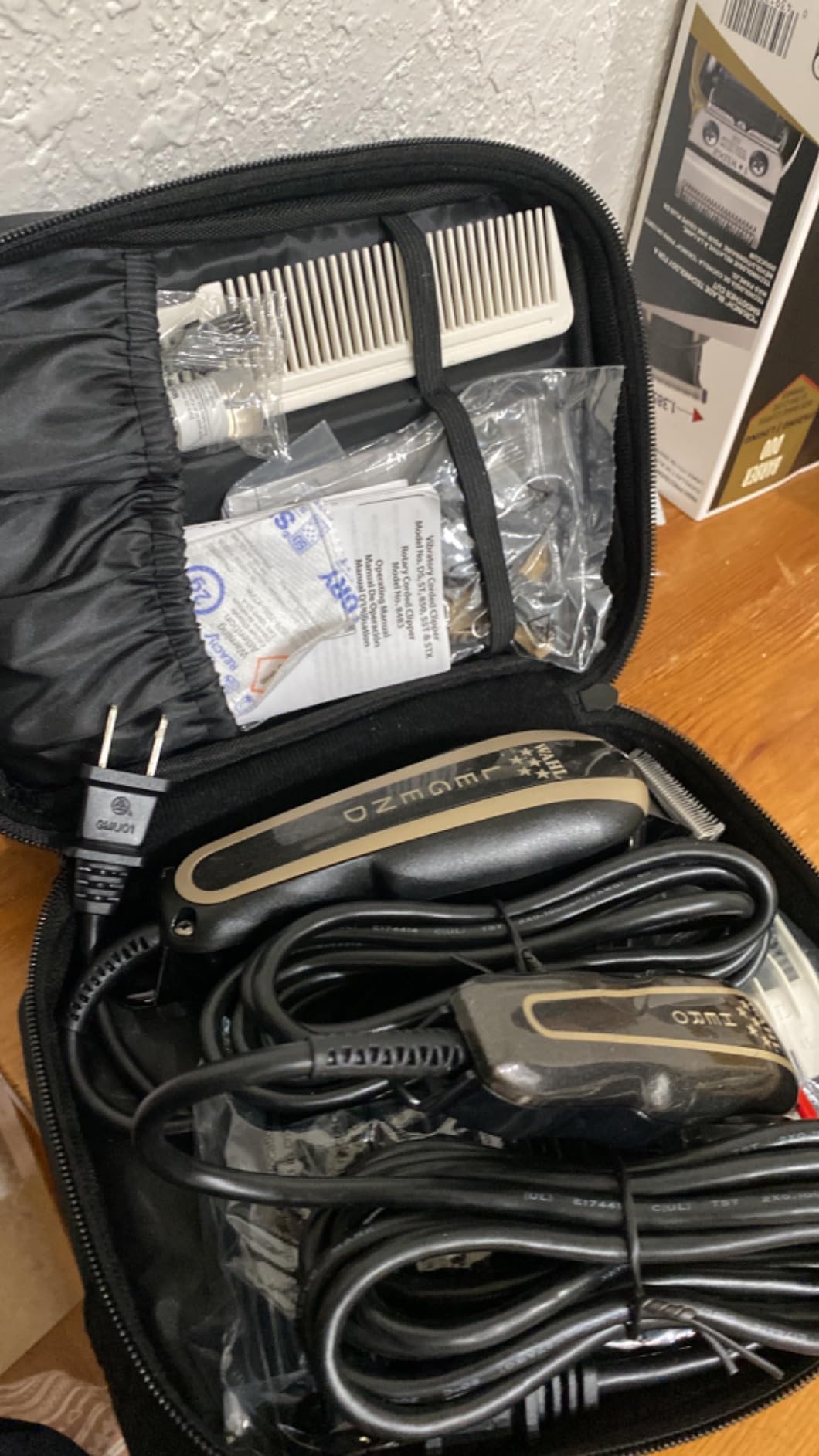Wahl Professional 5 Star Barber Combo, Corded Legend Clipper & Hero Trimmer | V9000 Clipper Motor & Rotary T-Blade Trimmer for Fading, Blending & Detailing, 8 Clipper & 3 Trimmer Guides, Model 8180 customer photo 1