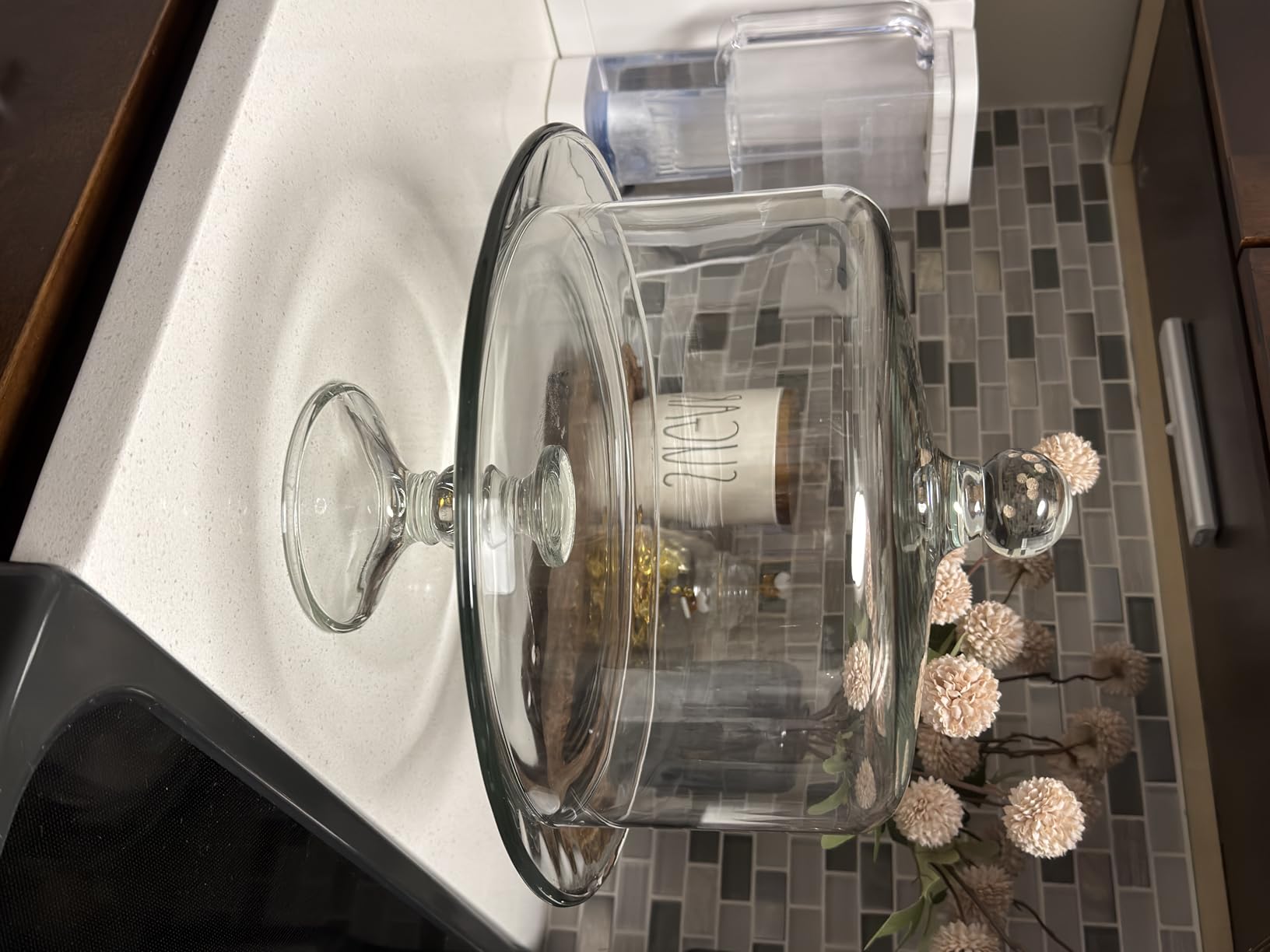 Libbey Selene Glass Cake Stand with Dome Lid, Footed Dessert Serving Dish customer photo 1