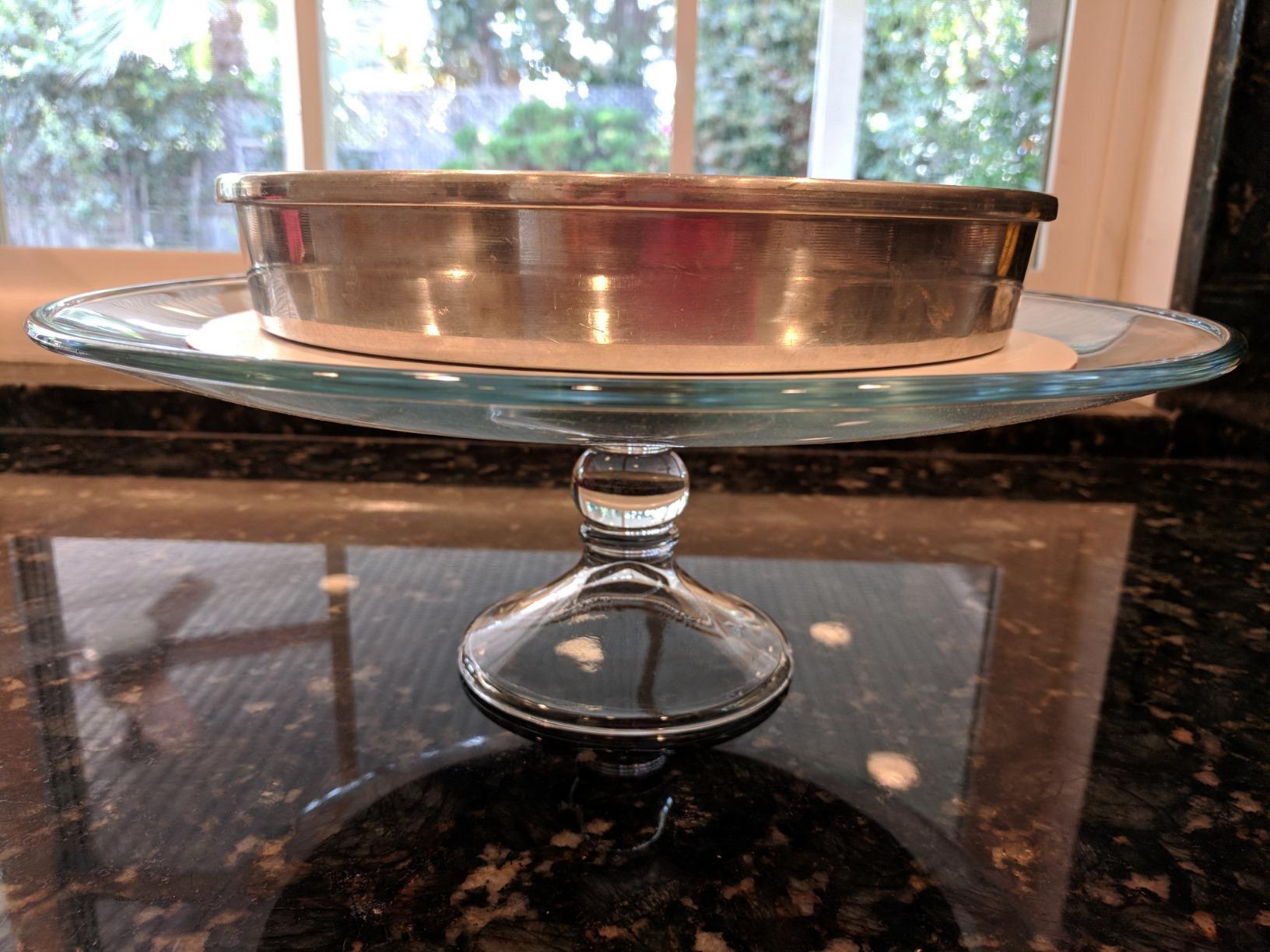 Libbey Selene Glass Cake Stand with Dome Lid, Footed Dessert Serving Dish customer photo 2
