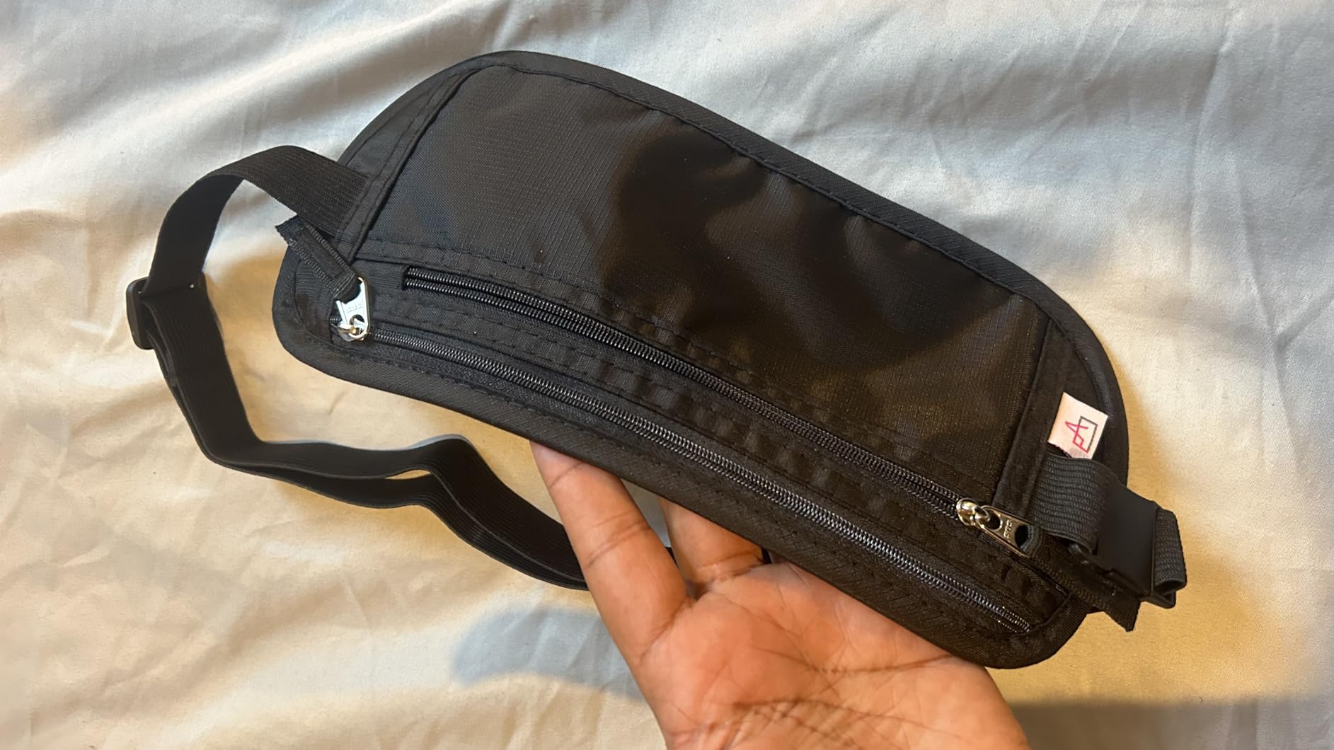 Money Belt Passport Holder Slim Hidden Travel Wallet with RFID Blocking customer photo 1