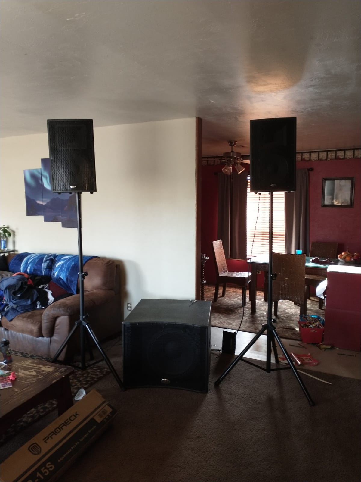 Tripod Speaker Stands Pair for Dj/PA Speaker System Adjustable Height from 4 feet to 6 feet customer photo 2
