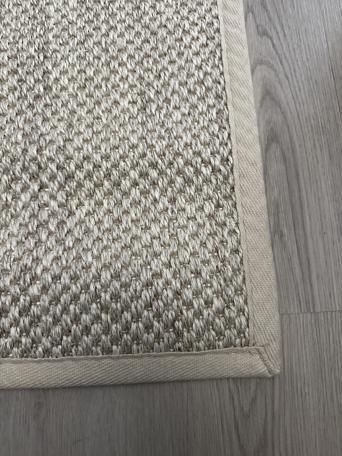 SAFAVIEH Natural Fiber Area Rug 8x10 Large Textured, Marble & Beige NF143C customer photo 1