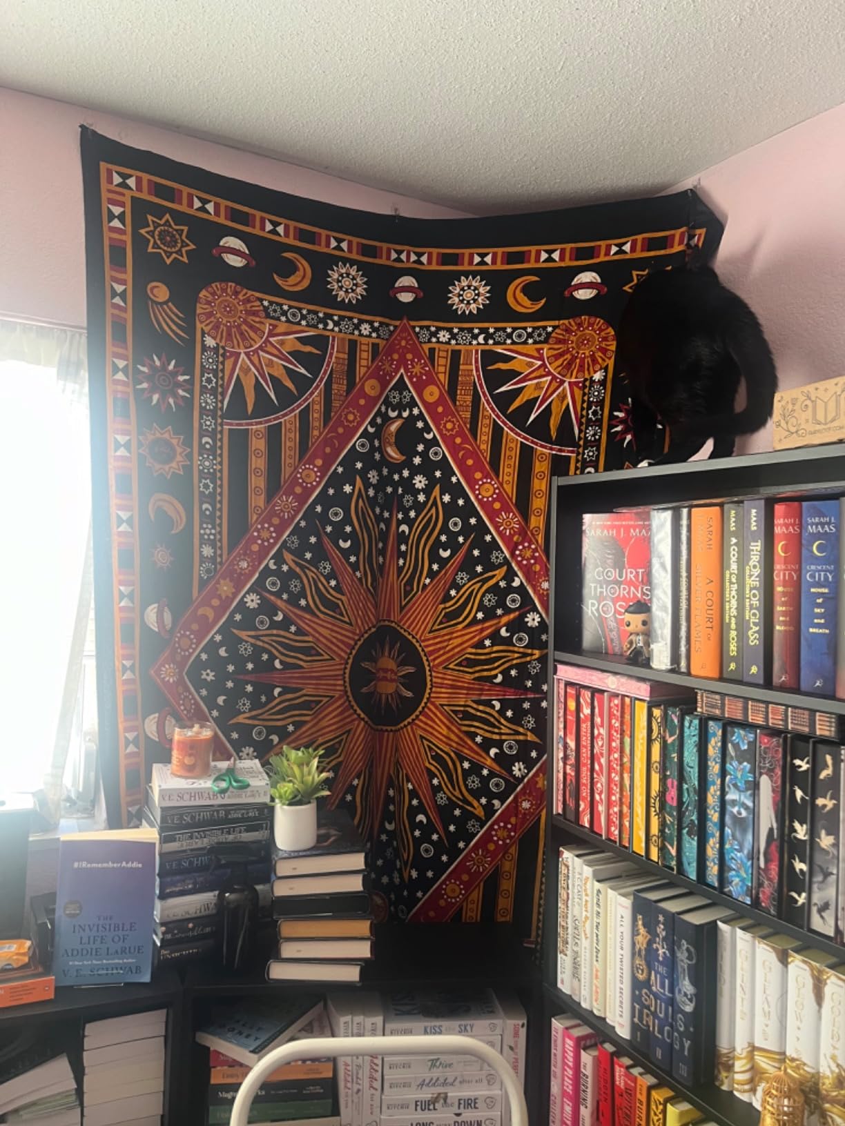 The Boho Street Turquoise Tree of Life Twin Size Indian Bohemian Wall Art - Mandala, Hippie Tapestries Psychedelic Boho Tapestry, Wall Hanging for Bedroom (52x82 Inches) customer photo 1