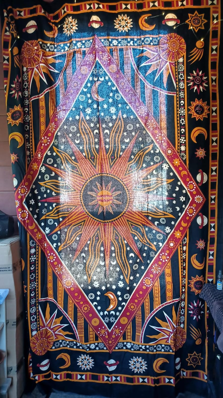 The Boho Street Turquoise Tree of Life Twin Size Indian Bohemian Wall Art - Mandala, Hippie Tapestries Psychedelic Boho Tapestry, Wall Hanging for Bedroom (52x82 Inches) customer photo 2