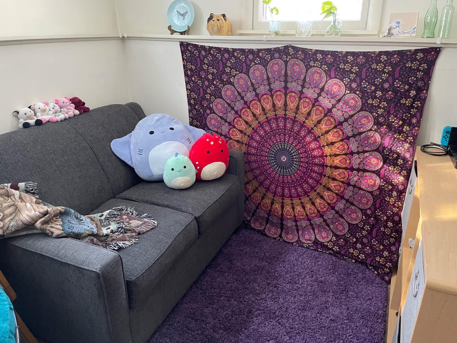 Bless International-Organic-Cotton-Blue-Green-Handmade-Mandala-Tapestry customer photo 1