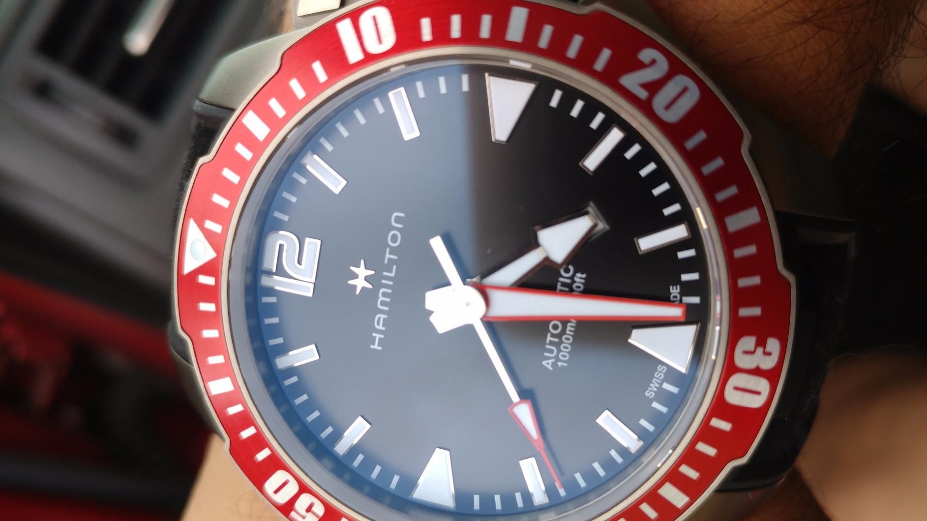 Hamilton Khaki Navy Automatic Men's Watch, 46mm Titanium Case customer photo 2