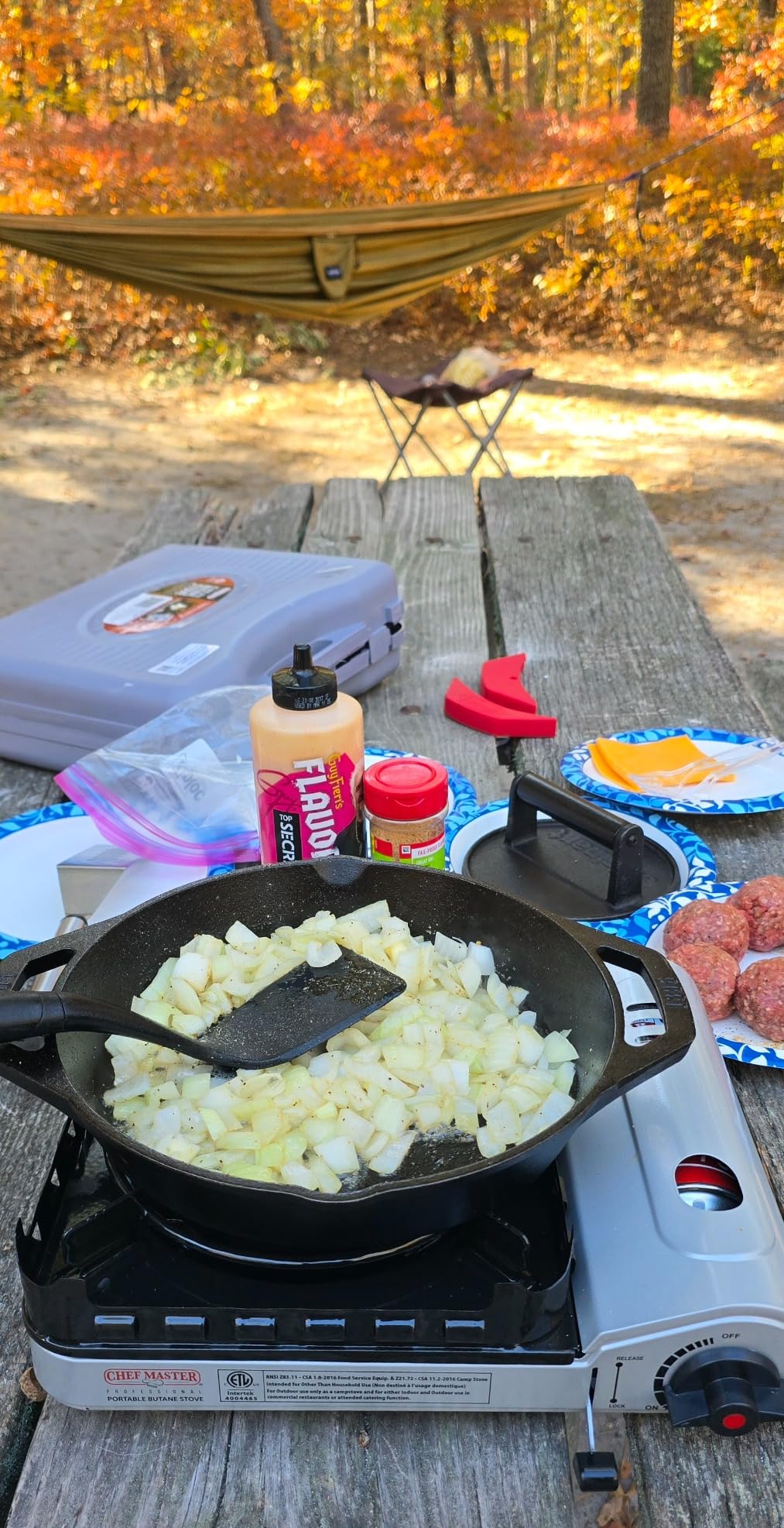 Chef Master Portable Butane Camping Stove, Backpacking Burner, 15,000 BTU customer photo 1