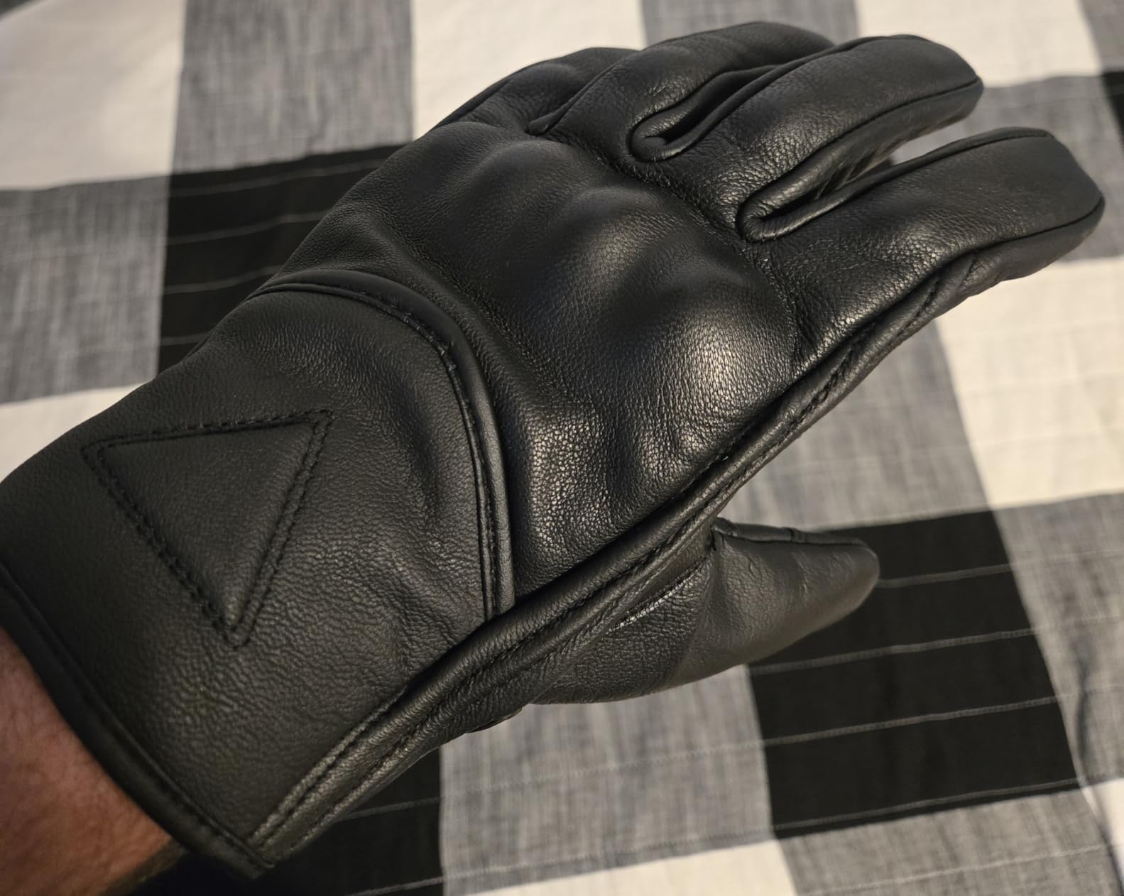 COMMUTER Motorcycle Gloves Premium Leather for Men Motorbike Riding Gloves customer photo 1